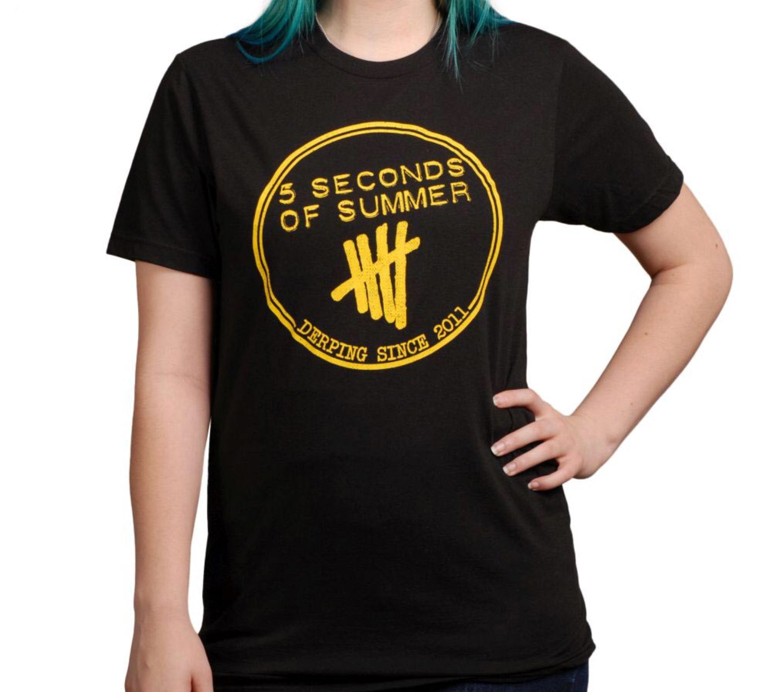 5 Seconds Of Summer Derping Stamp Men’s Fit T-Shirt
