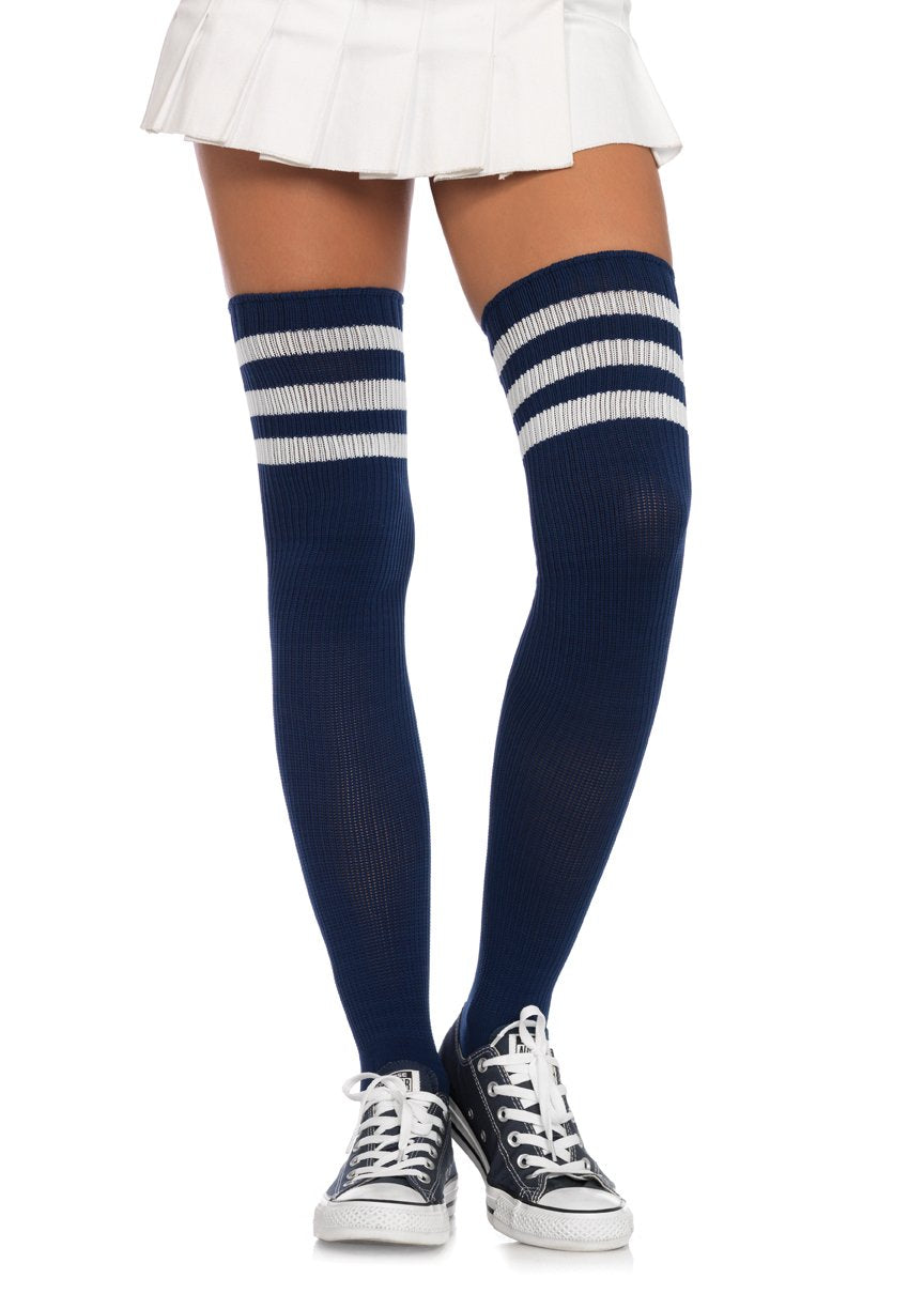 Athletic Thigh High Socks Three Stripes