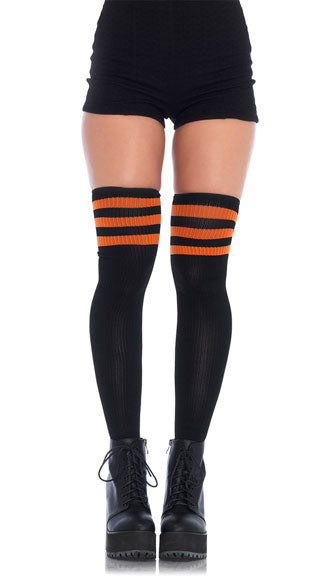 Athletic Three Stripes Thigh High Socks