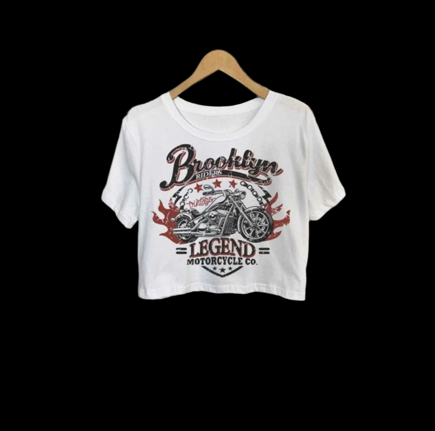 Brooklyn Riders Motorcycle Crop Top