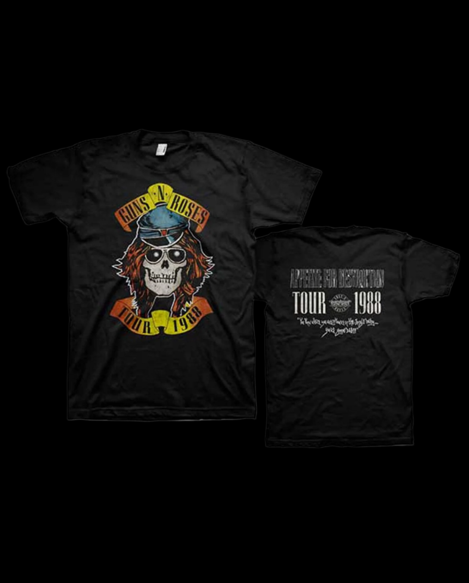 Guns N’ Roses Appetite Tour 1988 Men’s Fit T-Shirt