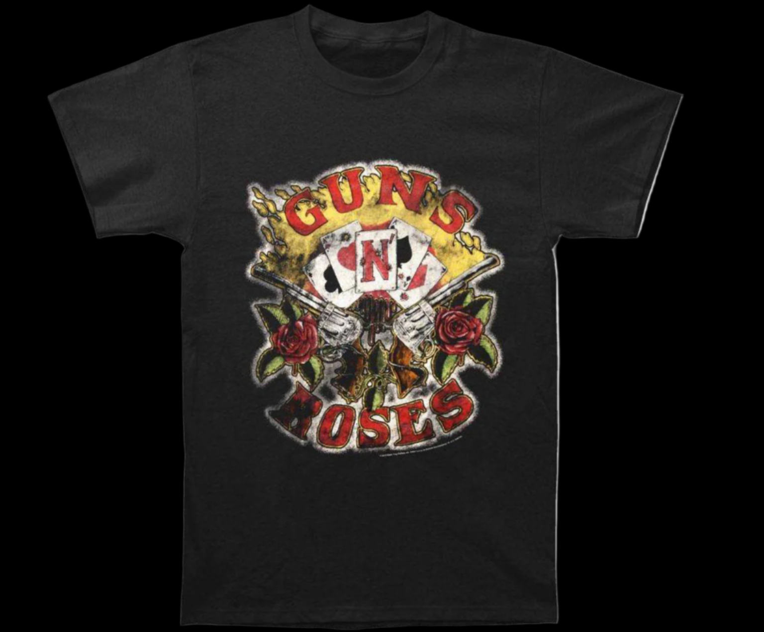 Guns N’ Roses Cards Vintage Men’s Fit T-Shirt