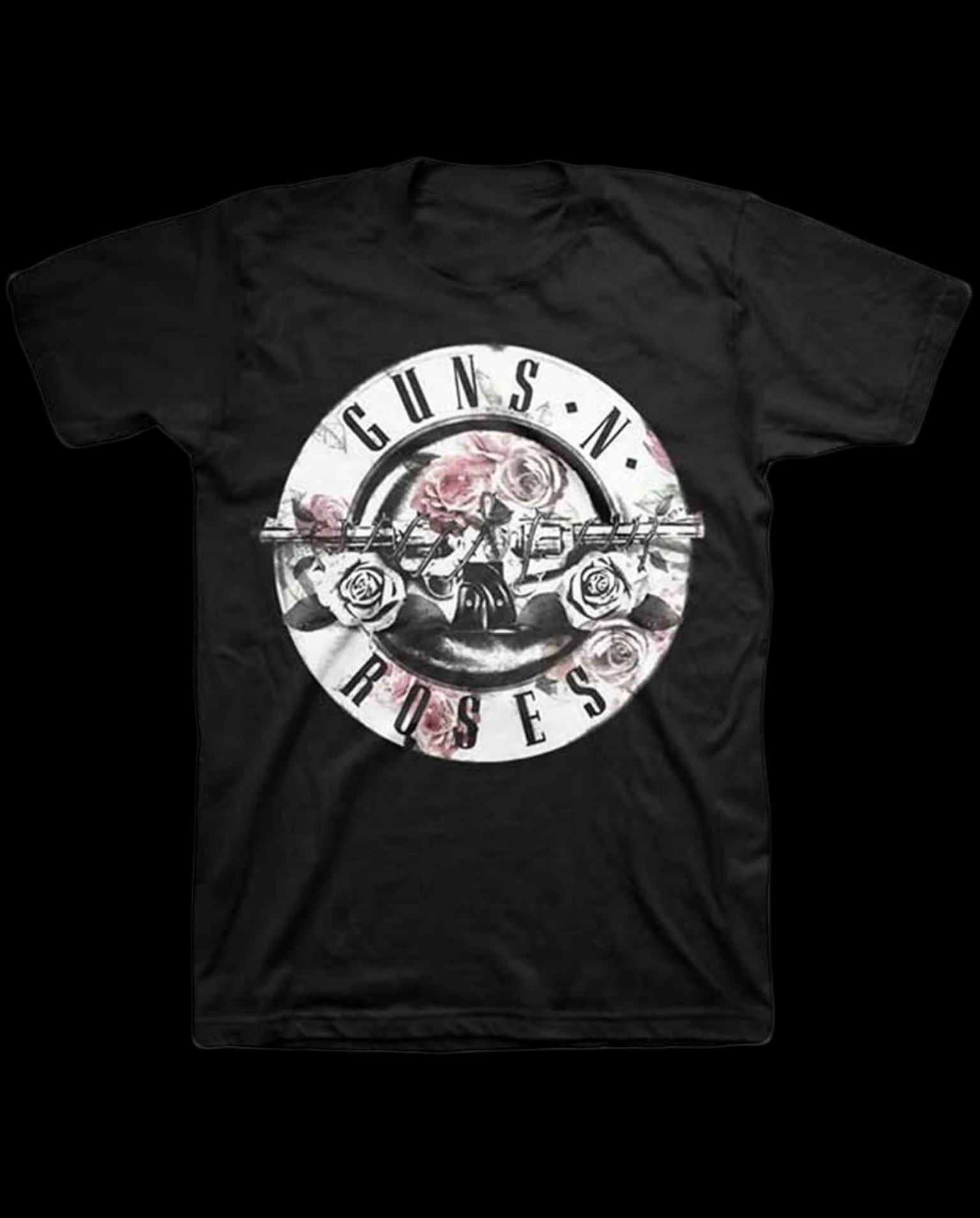 Guns N’ Roses Floral Fill Bullet Men’s Fit T-Shirt