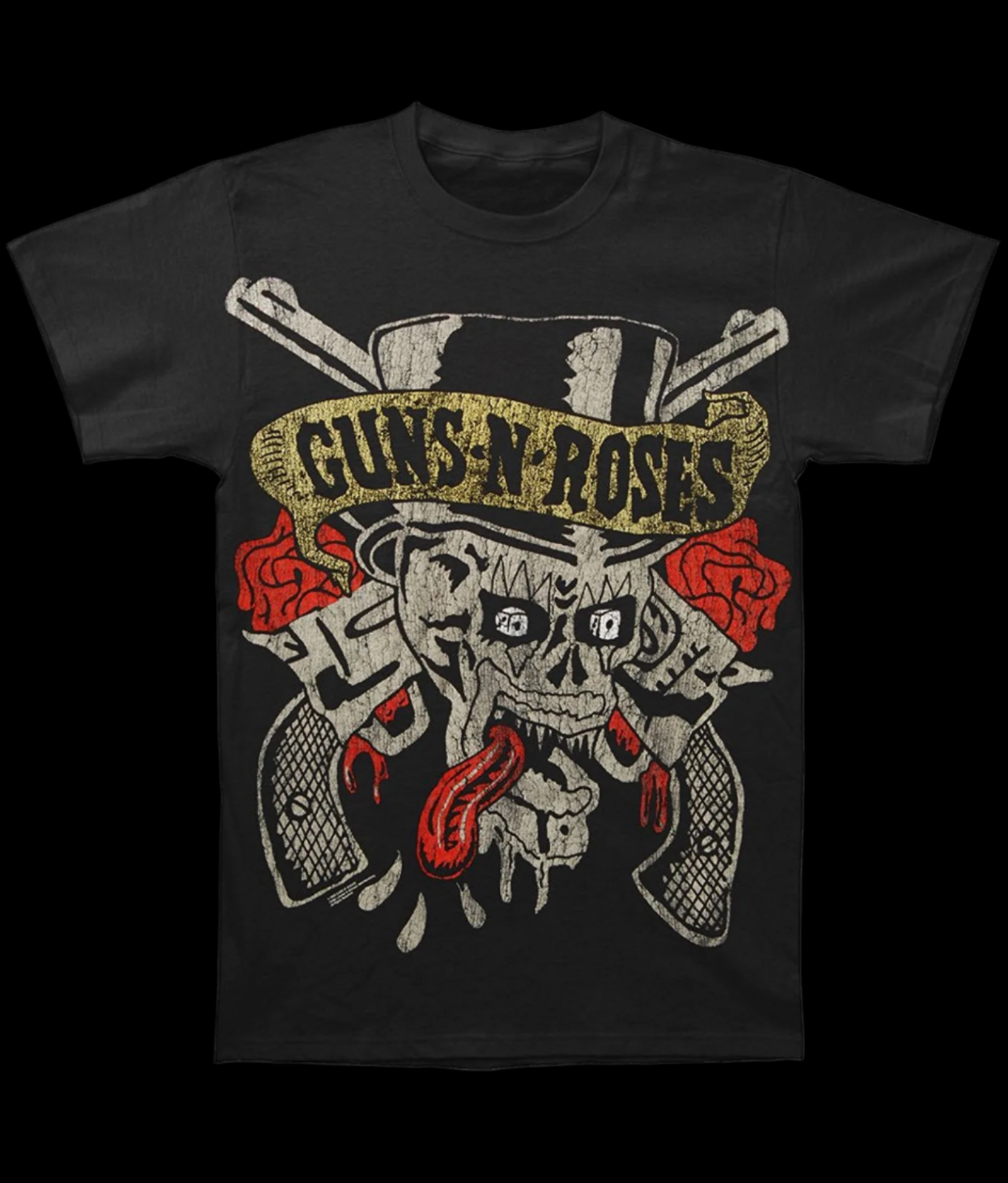 Guns N’ Roses Skull & Tongue Men’s Fit T-Shirt