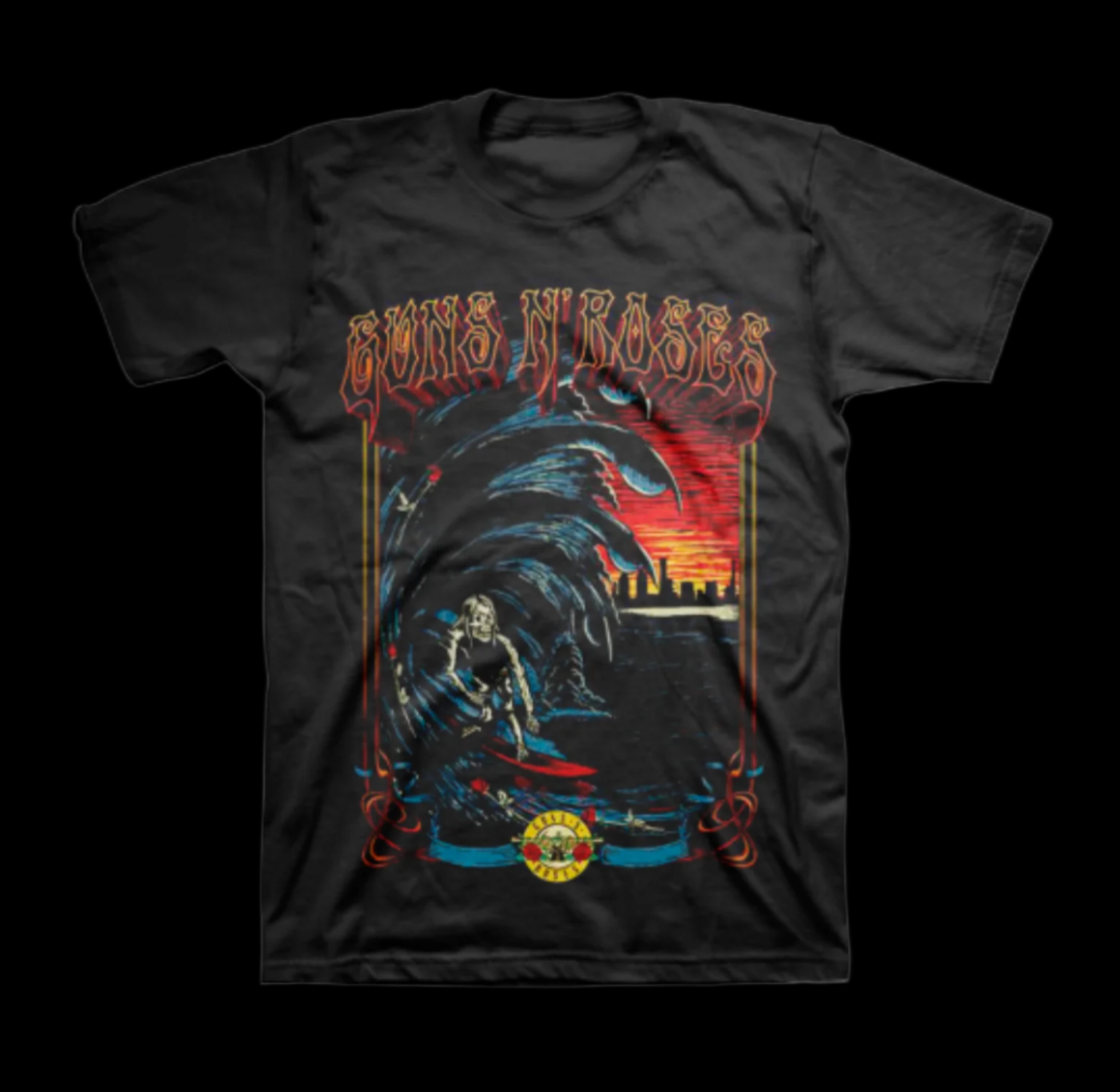 Guns N’ Roses Surf Men’s Fit T-Shirt