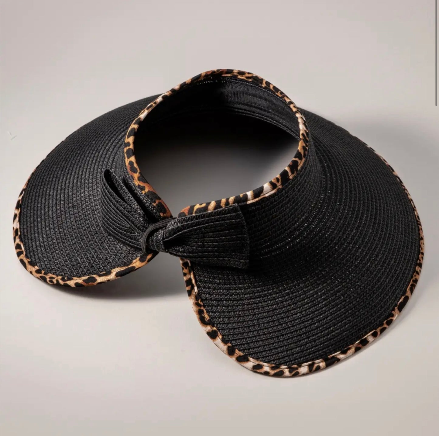 Leopard Brim Visor Hat-Hats-PANTIESANDPUMPS.COM