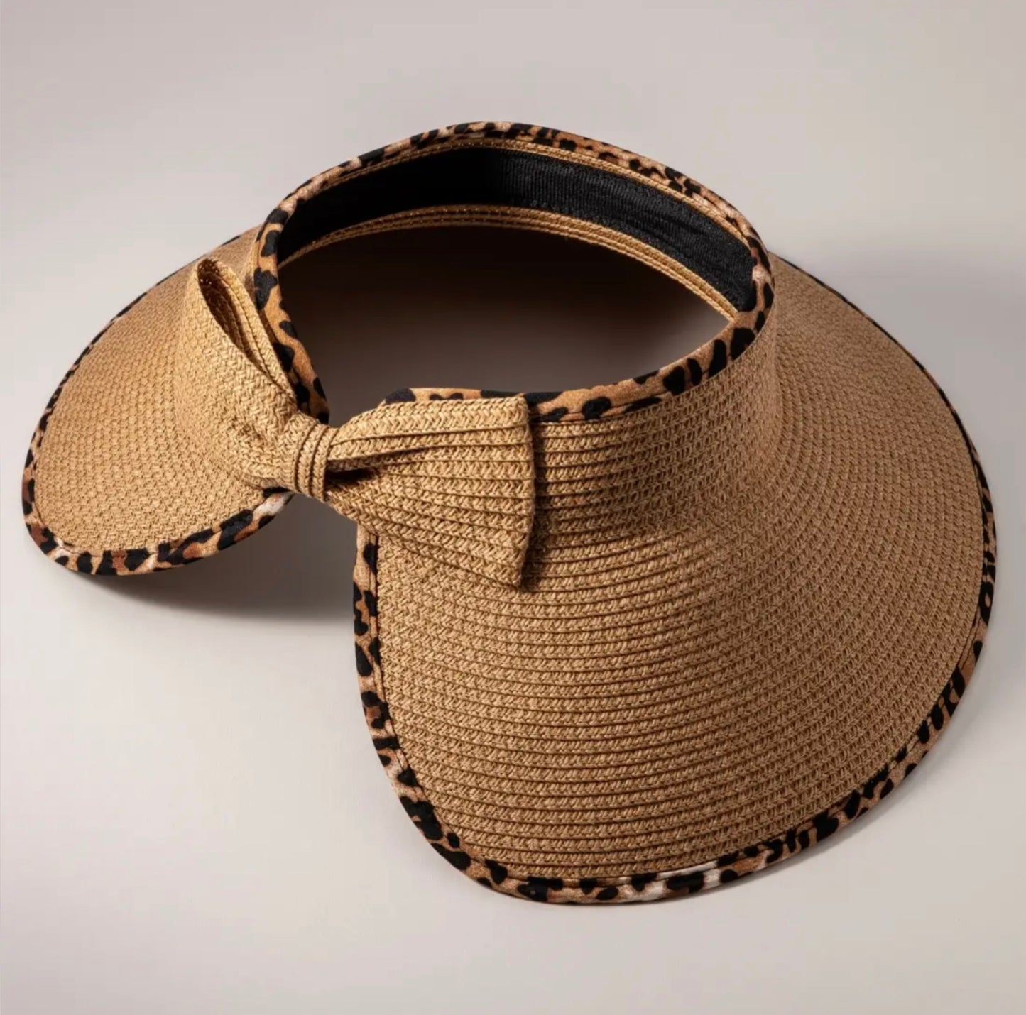 Leopard Brim Visor Hat-Hats-PANTIESANDPUMPS.COM