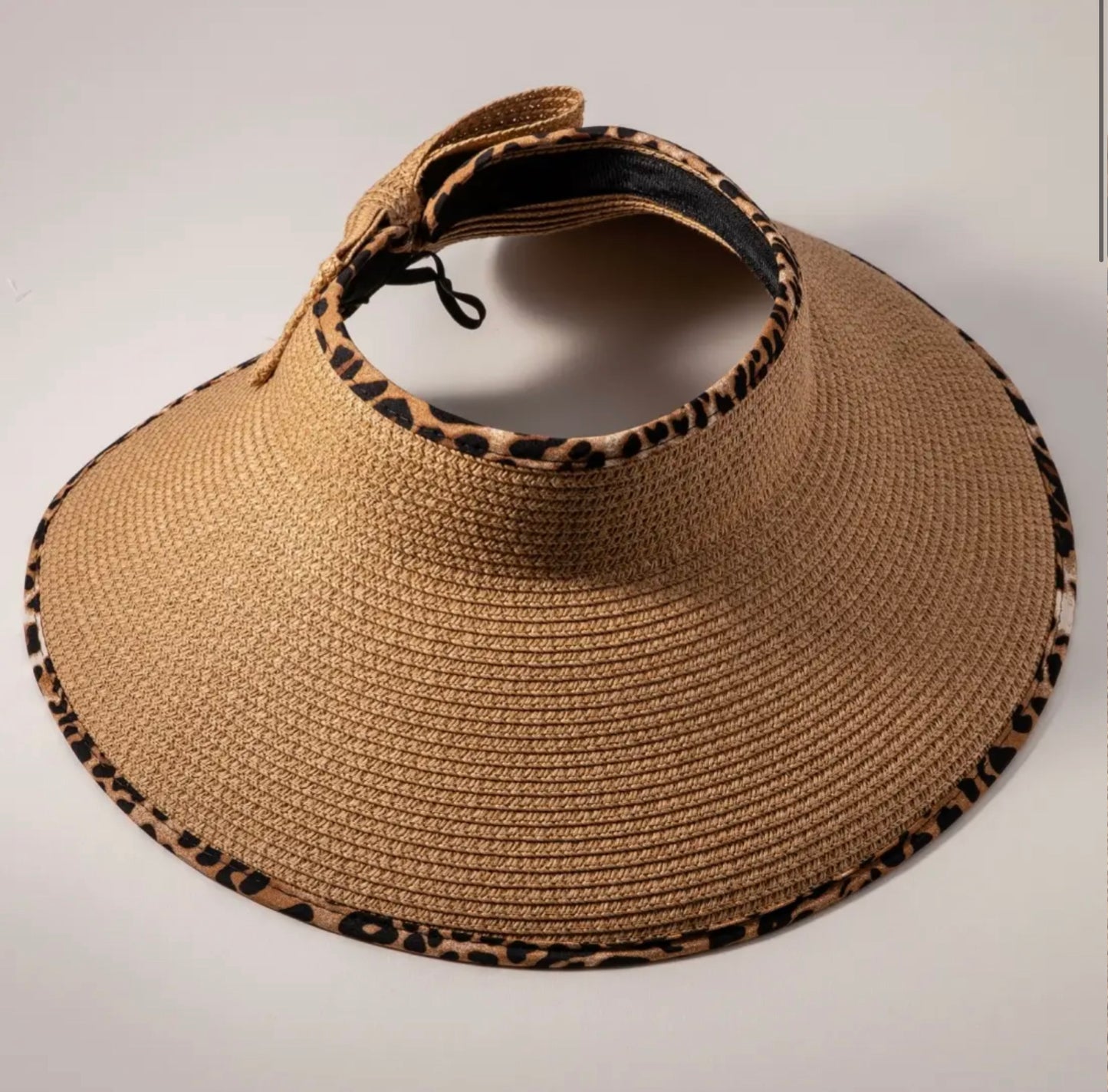 Leopard Brim Visor Hat-Hats-PANTIESANDPUMPS.COM