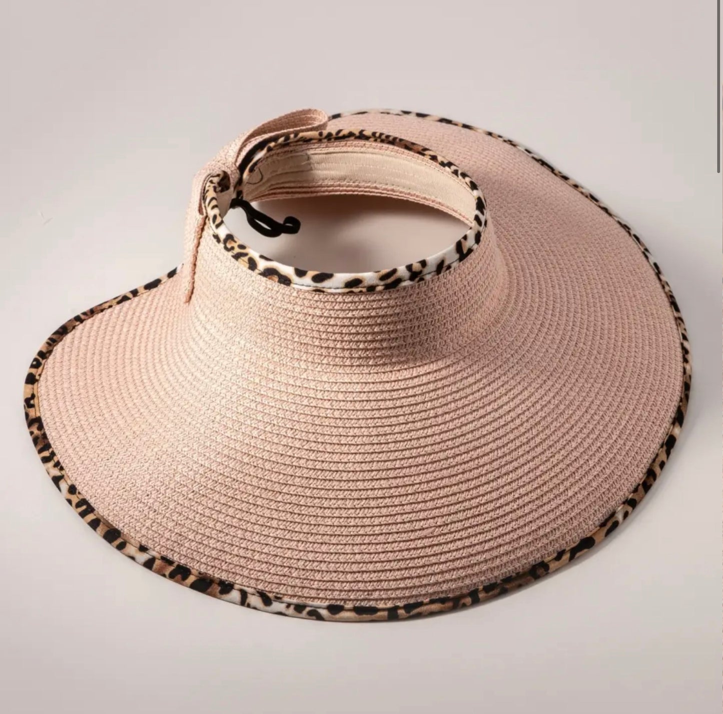 Leopard Brim Visor Hat-Hats-PANTIESANDPUMPS.COM
