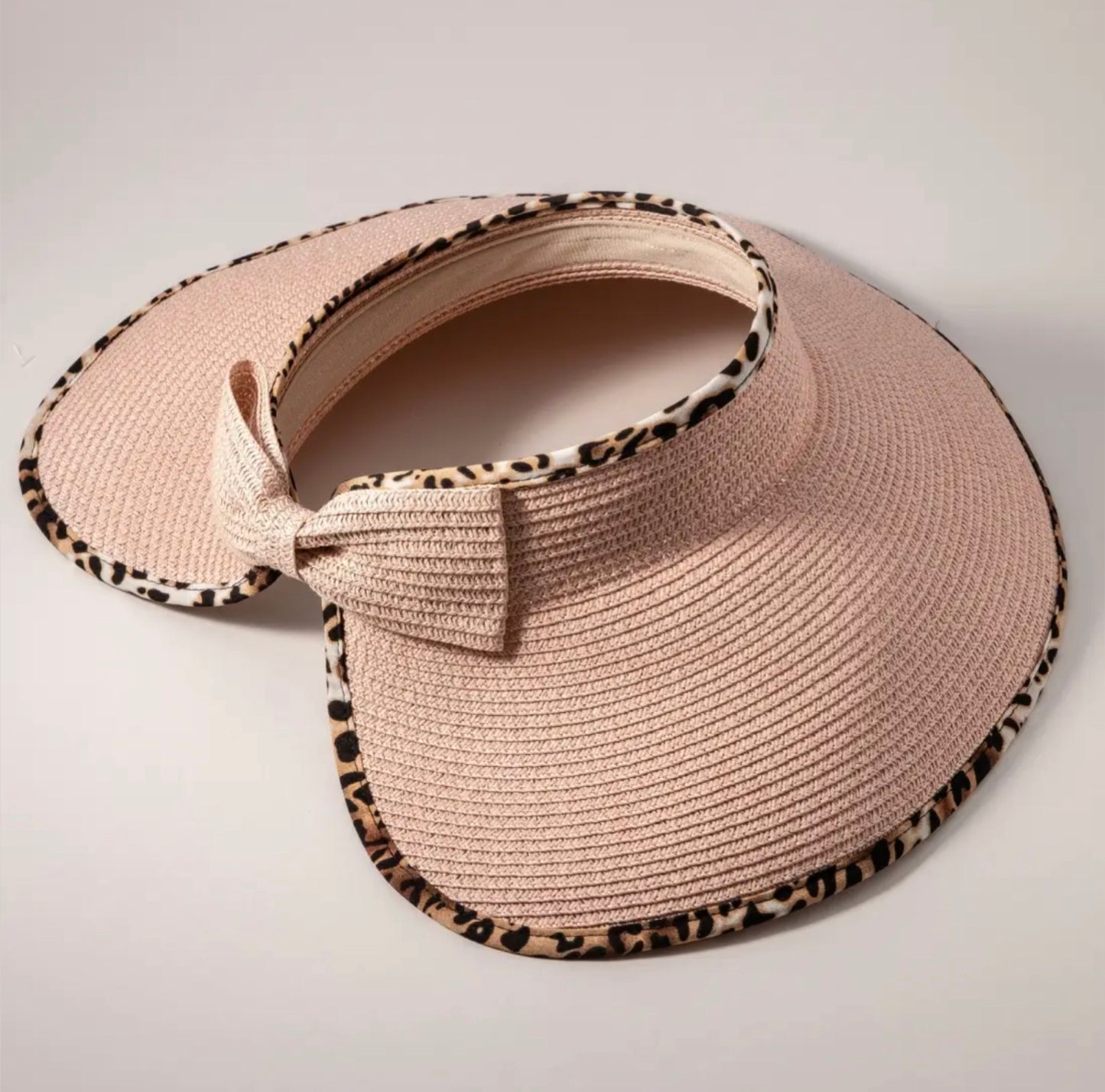 Leopard Brim Visor Hat-Hats-PANTIESANDPUMPS.COM