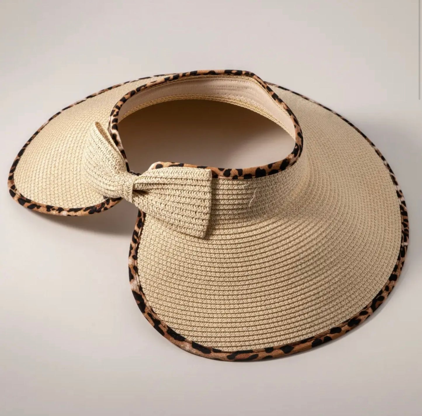 Leopard Brim Visor Hat-Hats-PANTIESANDPUMPS.COM