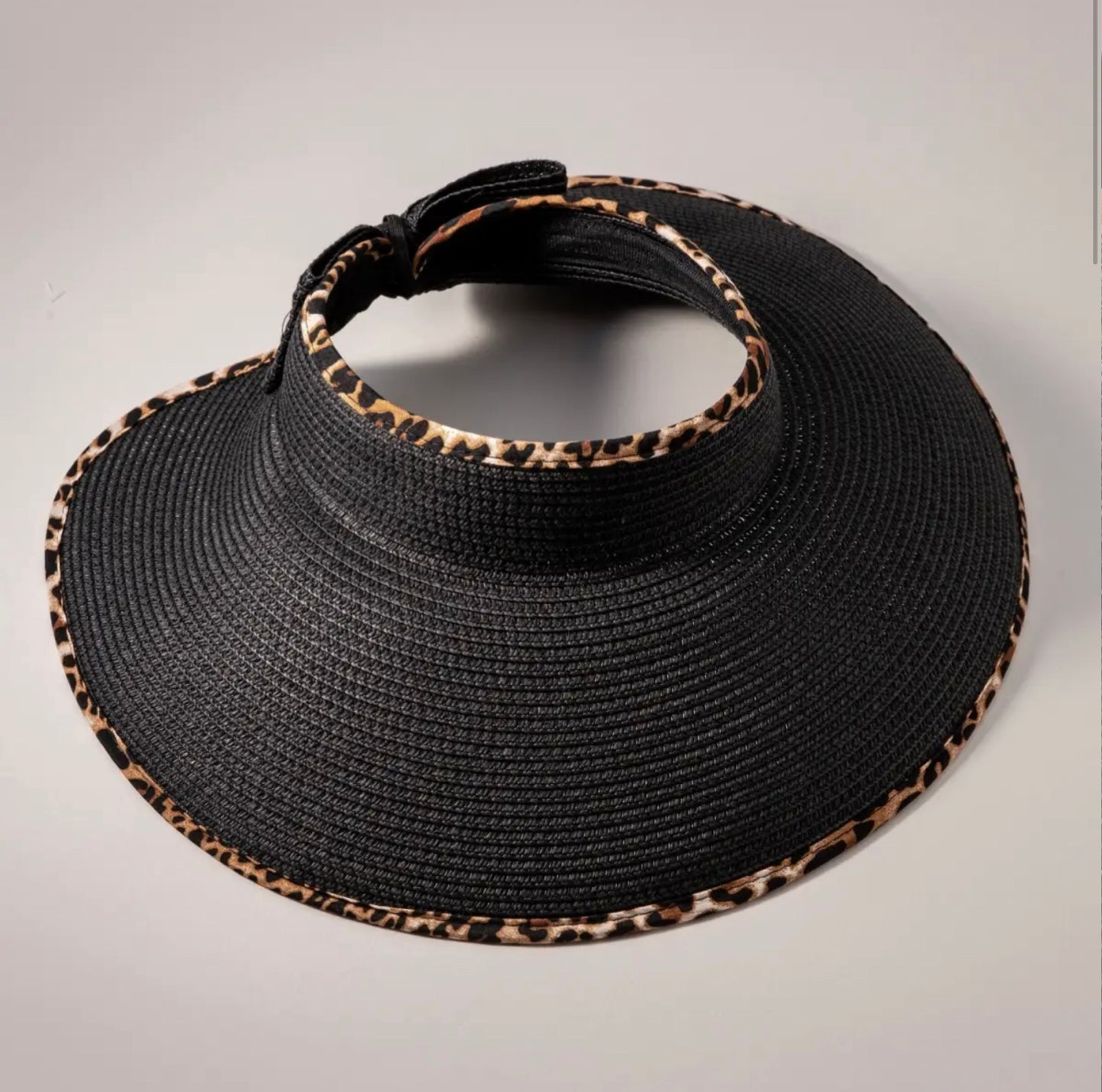 Leopard Brim Visor Hat-Hats-PANTIESANDPUMPS.COM