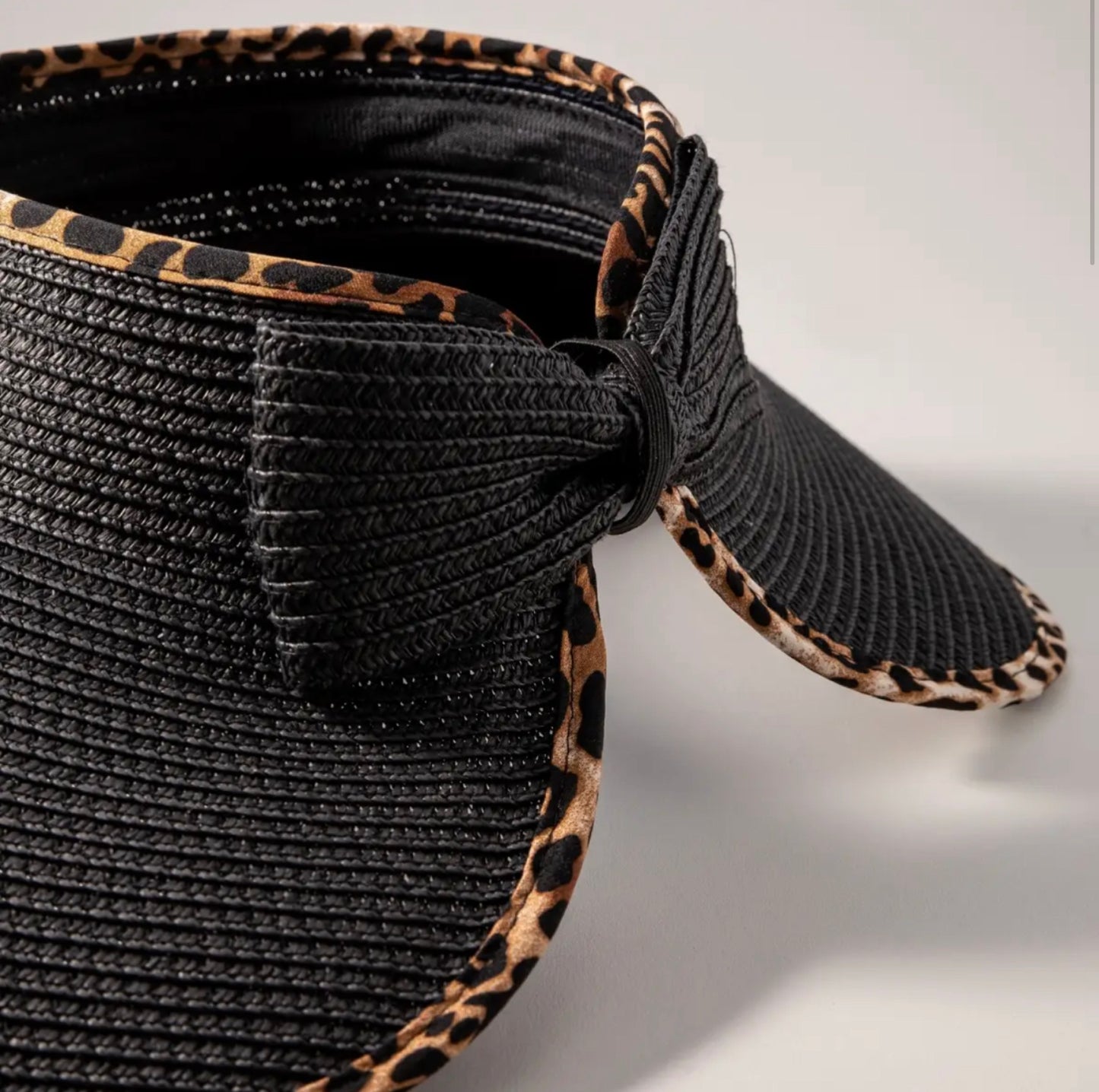 Leopard Brim Visor Hat-Hats-PANTIESANDPUMPS.COM