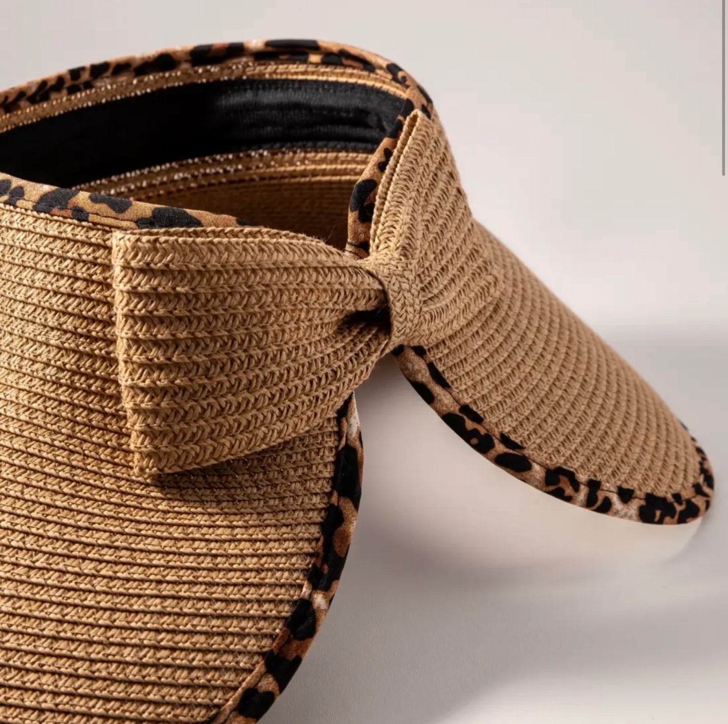 Leopard Brim Visor Hat-Hats-PANTIESANDPUMPS.COM