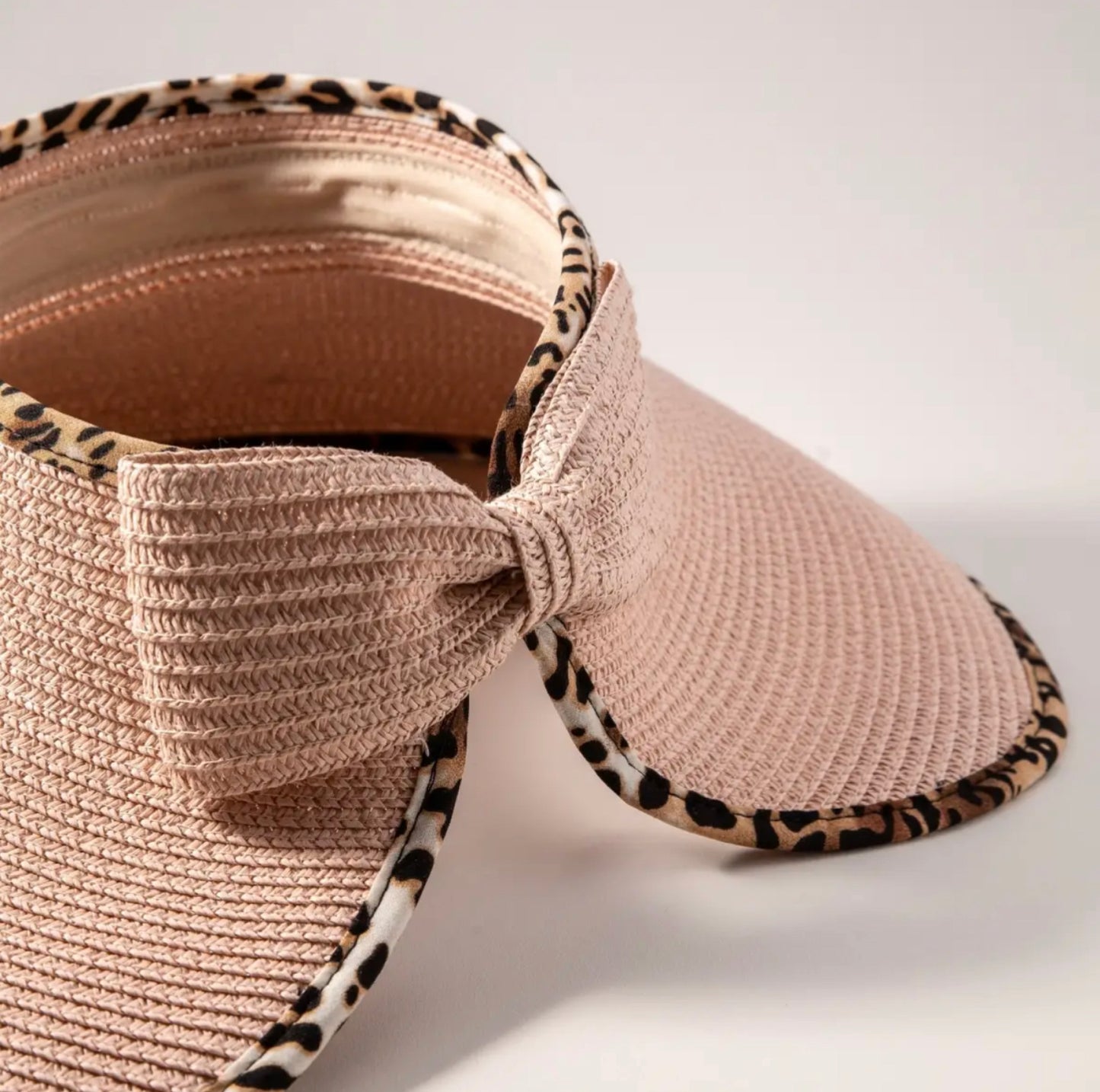Leopard Brim Visor Hat-Hats-PANTIESANDPUMPS.COM