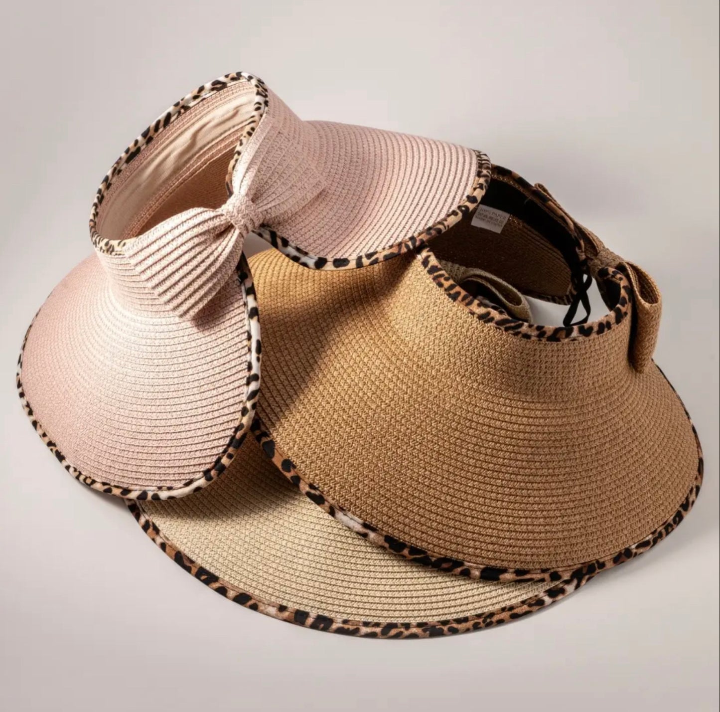 Leopard Brim Visor Hat-Hats-PANTIESANDPUMPS.COM