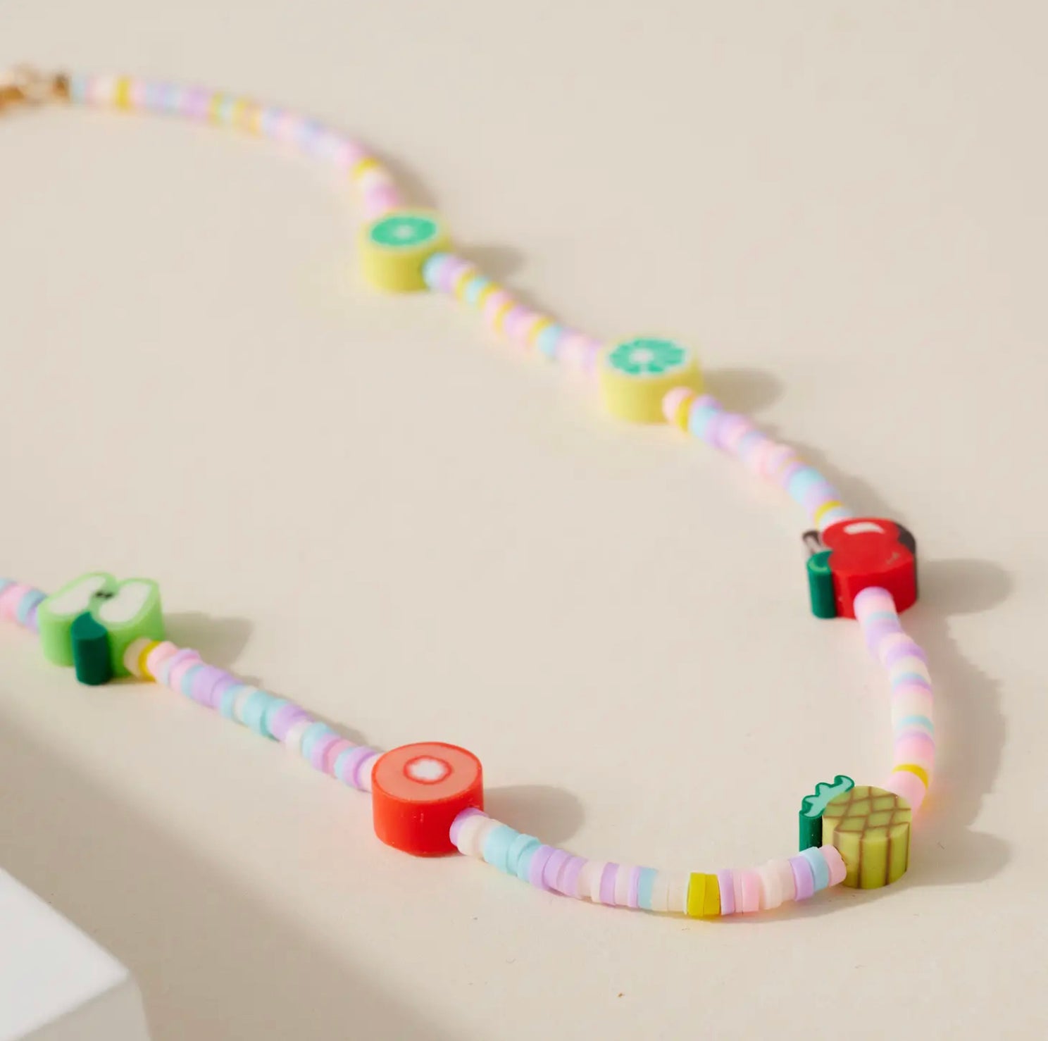 Multi Fruits Beaded Necklace-PANTIESANDPUMPS.COM