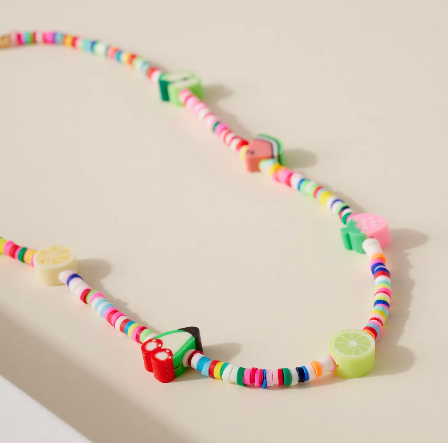 Multi Fruits Beaded Necklace-PANTIESANDPUMPS.COM