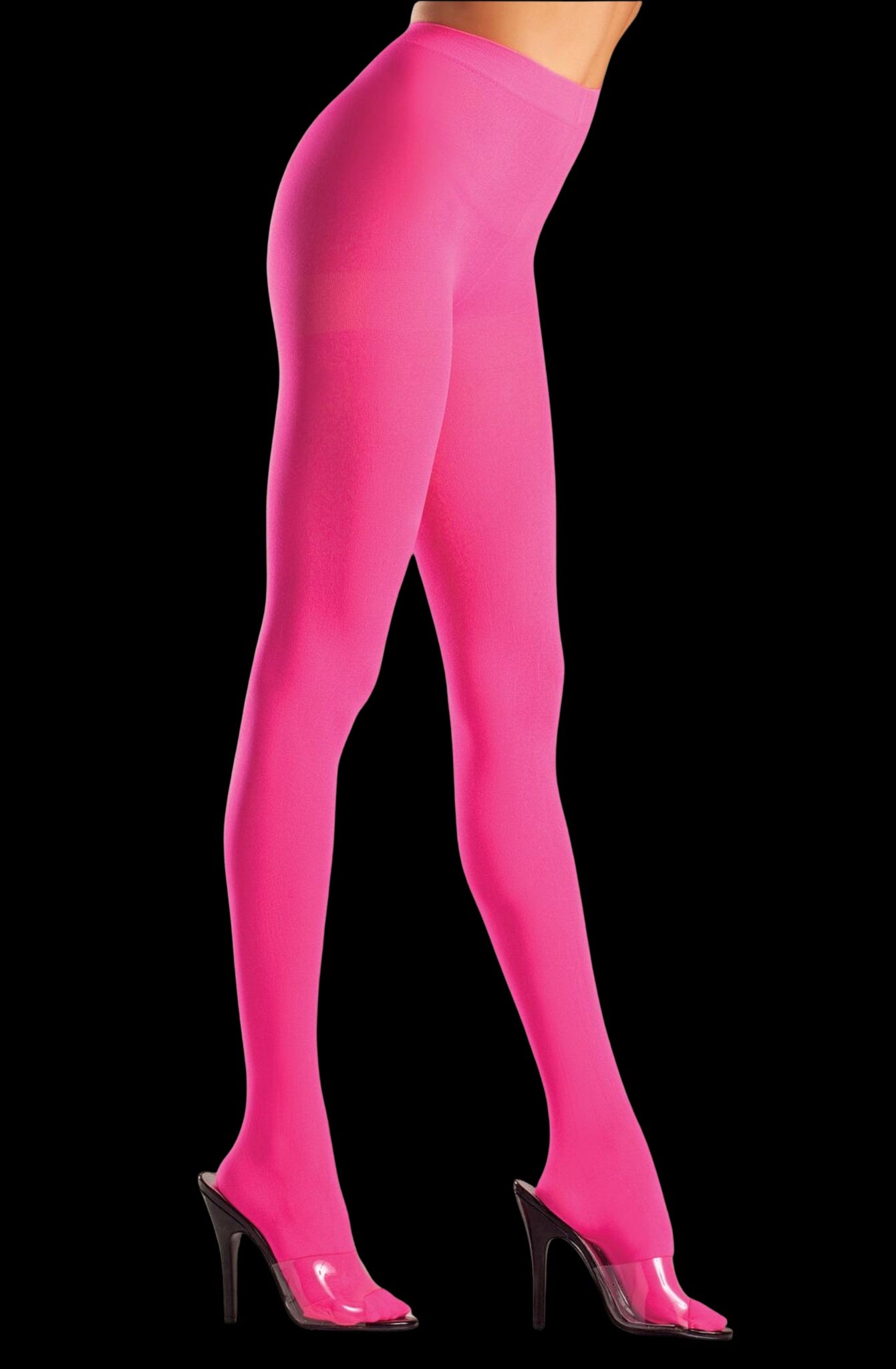Opaque Solid Color Pantyhose-Legwear & Socks-PANTIESANDPUMPS.COM