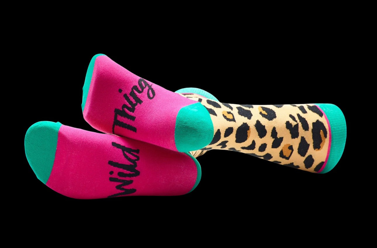 Wild Thing Crew Socks-Legwear & Socks-PANTIESANDPUMPS.COM