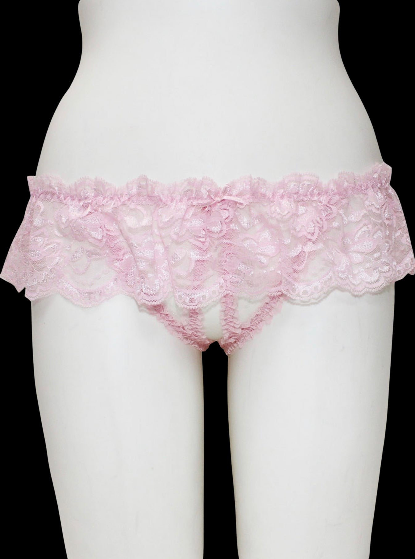 Crotchless Panties With Lace Skirt-Lingerie-PANTIESANDPUMPS.COM