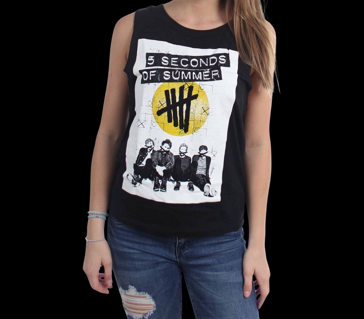 5 Seconds Of Summer Pull & Bear Women’s Tank Top-T-Shirts-PANTIESANDPUMPS.COM