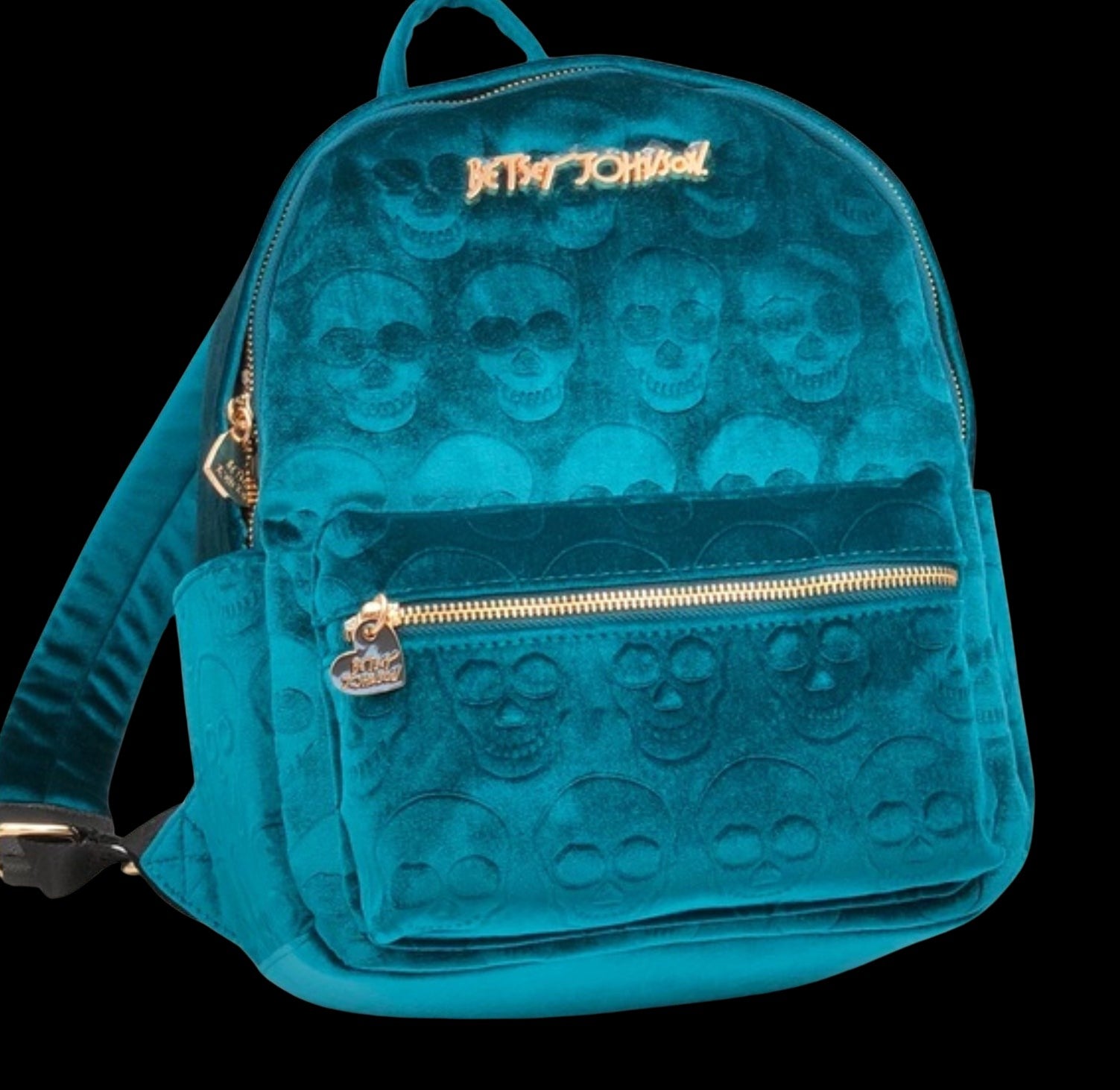 Betsey Johnson Skull Backpack-Bags-PANTIESANDPUMPS.COM