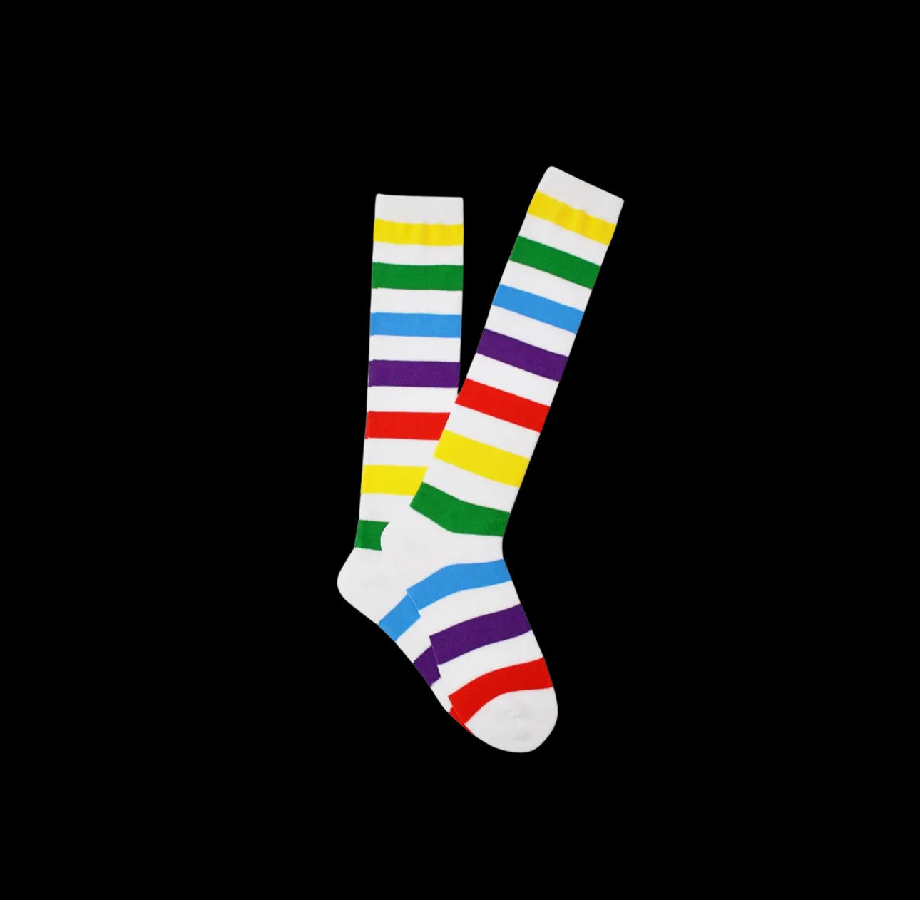 Ladies Rainbow Knee High Socks-Legwear & Socks-PANTIESANDPUMPS.COM