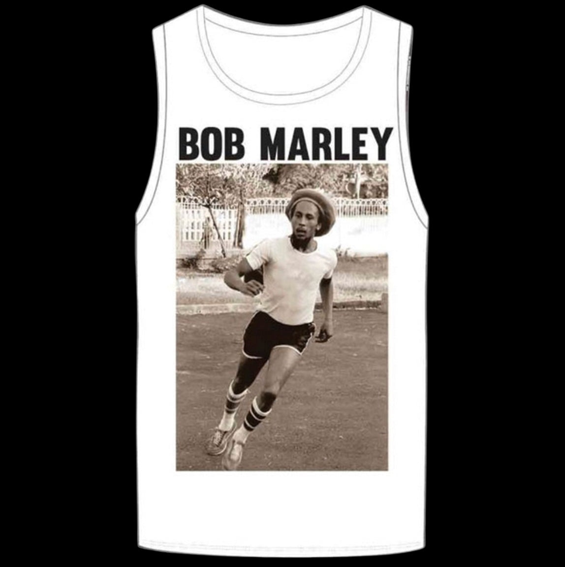 Bob Marley Soccer Women’s Muscle Tank-T-Shirts-PANTIESANDPUMPS.COM