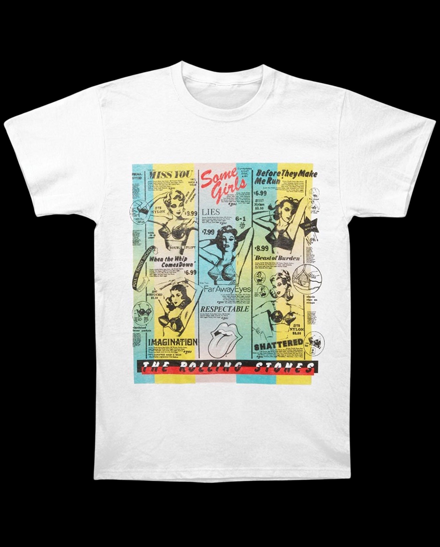 Rolling Stones Bras Mens Fit T-Shirt-T-Shirts-PANTIESANDPUMPS.COM
