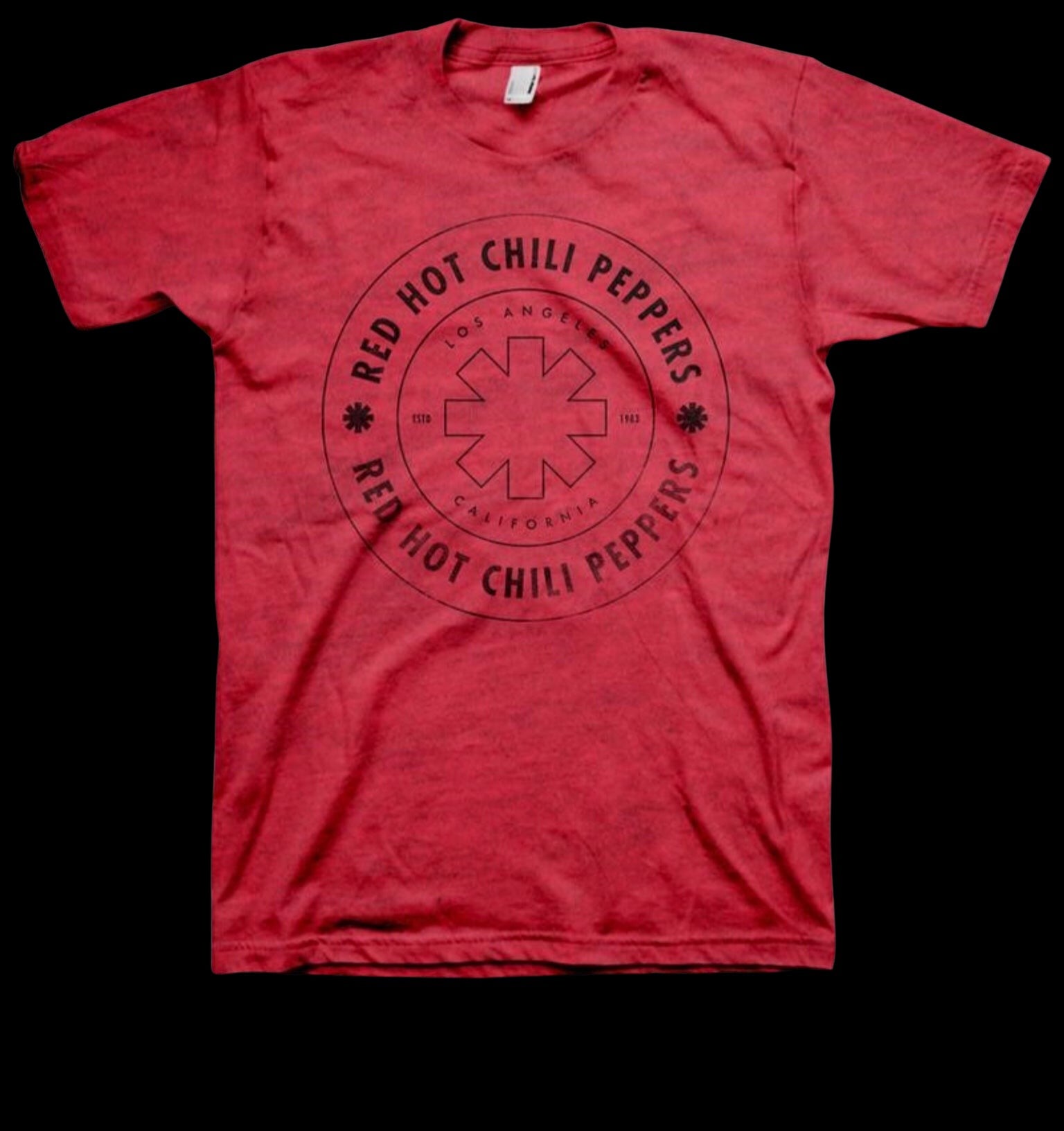 Red Hot Chili Peppers Wheel Outline Men’s Fit T-Shirt-T-Shirts-PANTIESANDPUMPS.COM