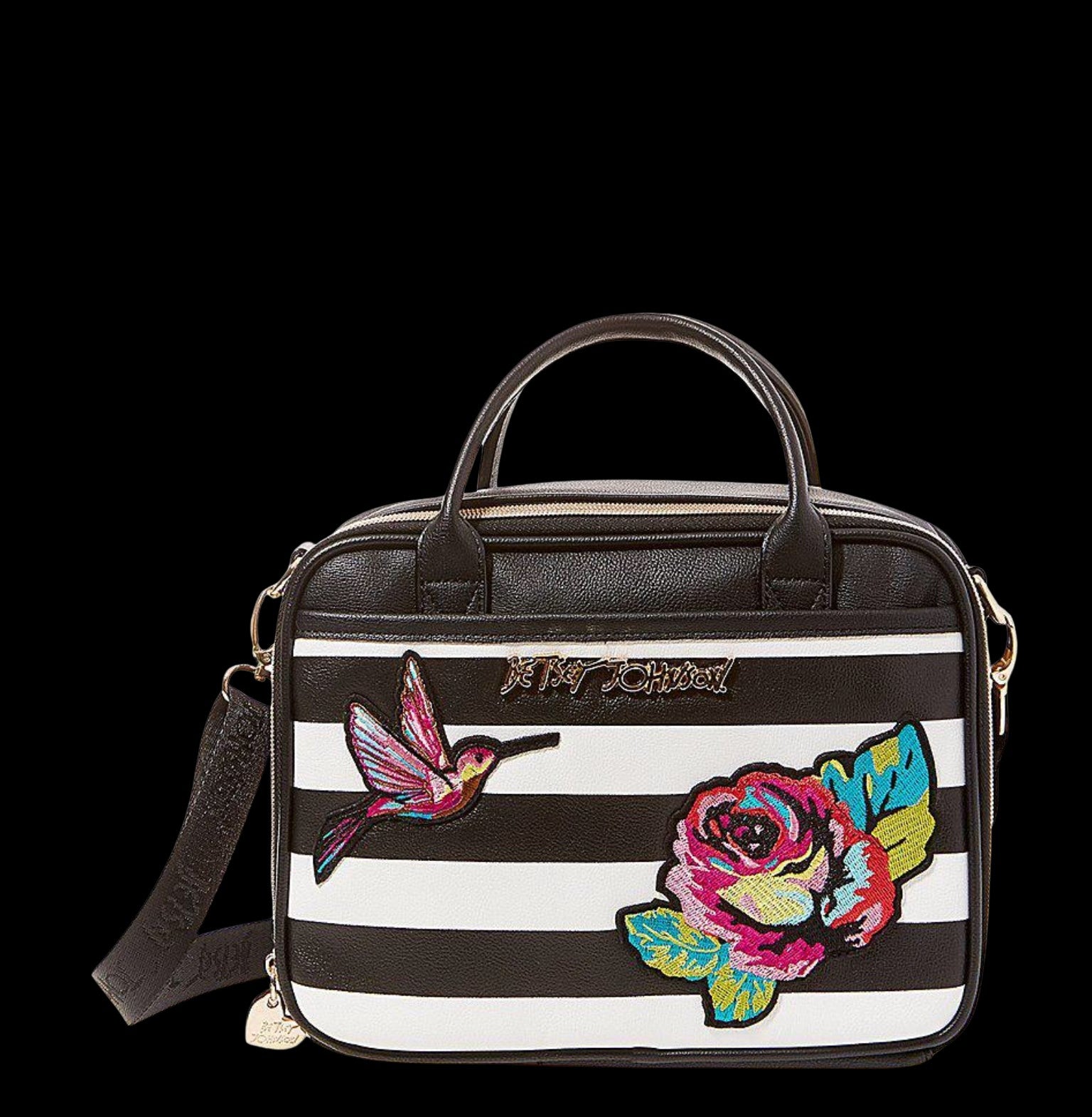 Betsey Johnson Belle Rose Lunch Tote-Bags-PANTIESANDPUMPS.COM