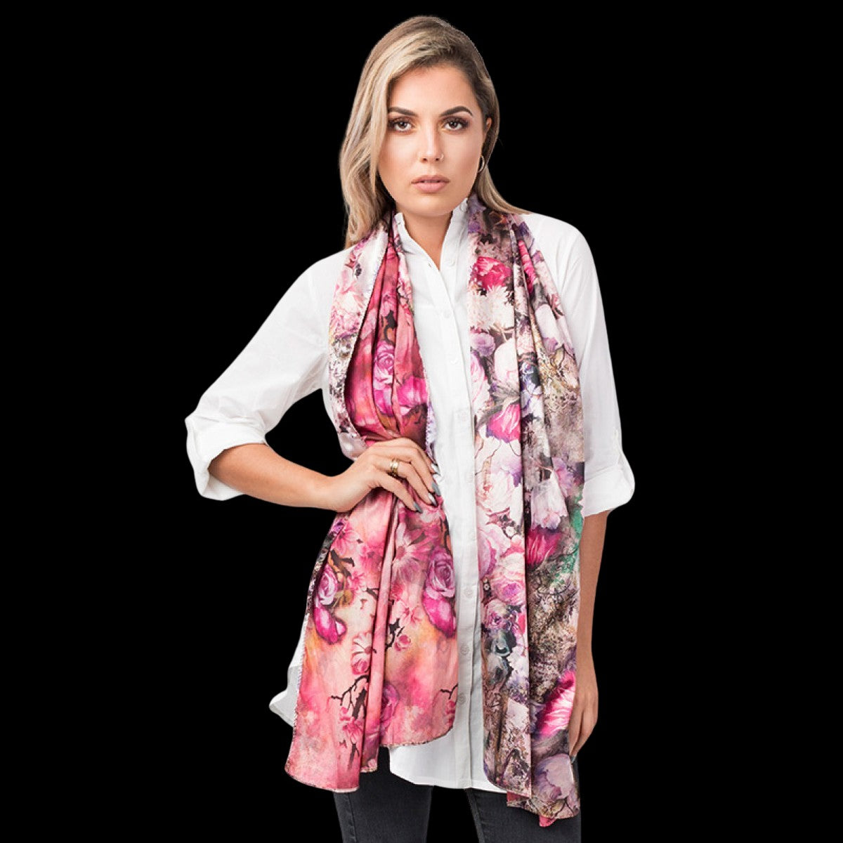 Pia Rossini Fiorella Scarf-Scarves-PANTIESANDPUMPS.COM