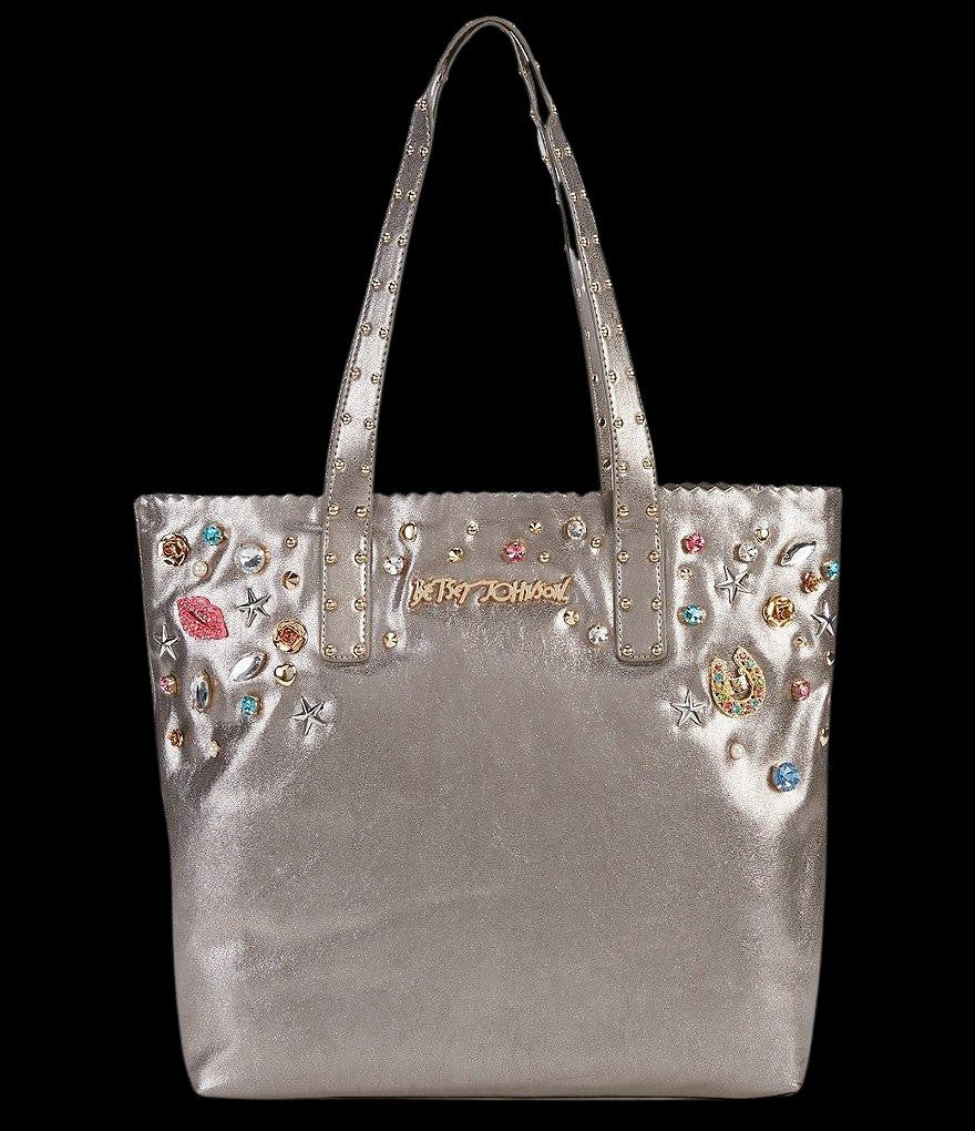 Betsey Johnson Pearly Jewels Tote-Bags-PANTIESANDPUMPS.COM