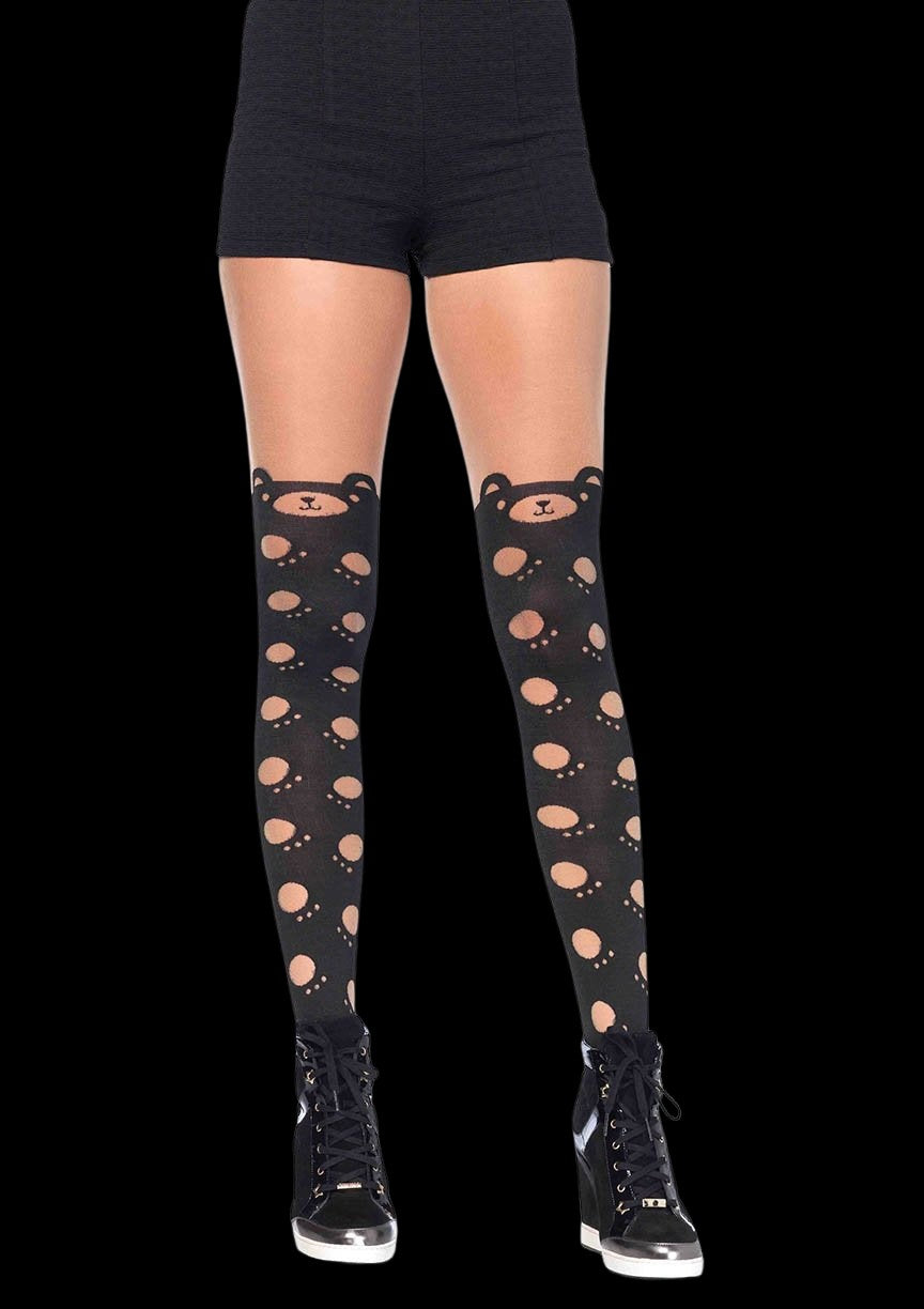 Cute Bears Panty Hose-Legwear & Socks-PANTIESANDPUMPS.COM