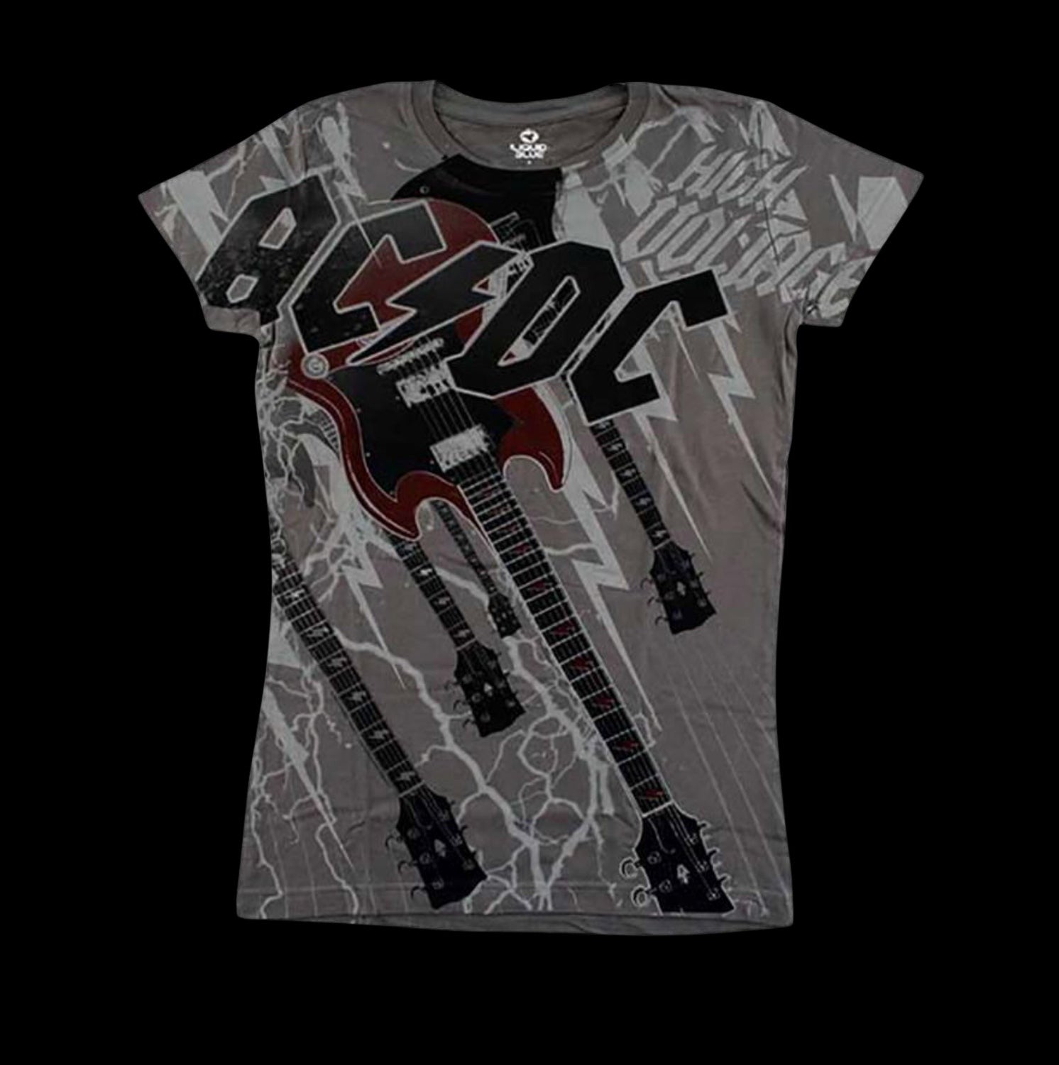 AC/DC High Voltage Women’s T-Shirt-T-Shirts-PANTIESANDPUMPS.COM