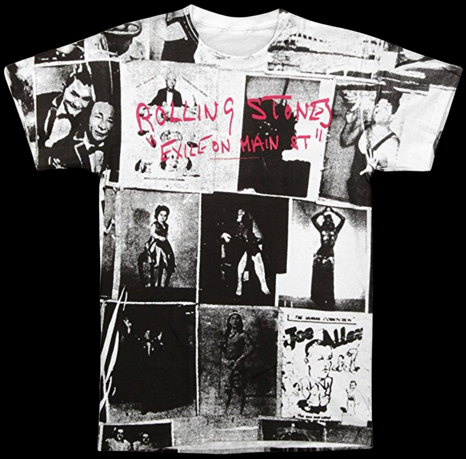 Rolling Stones Exile All Over Men’s Fit T-Shirt-T-Shirts-PANTIESANDPUMPS.COM