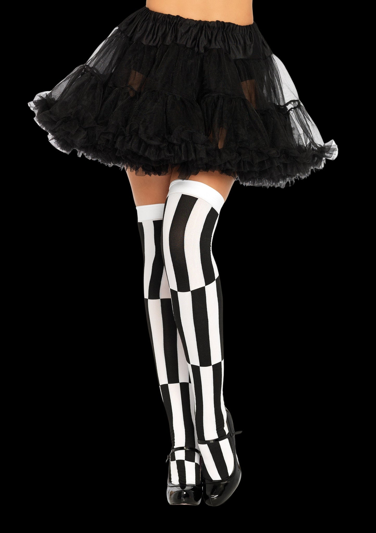 Optical Illusion Thigh High Hosiery-Legwear & Socks-PANTIESANDPUMPS.COM