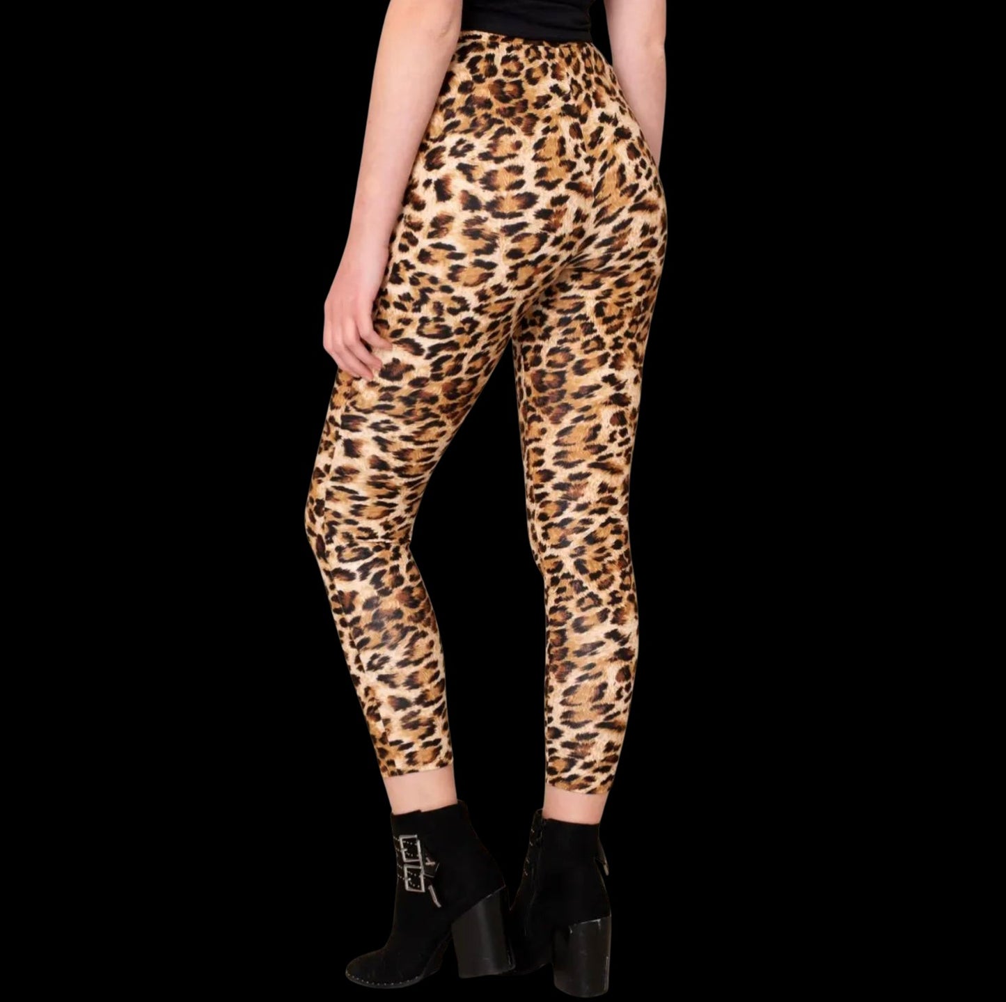 Animal Print High Waist Leggings-Legwear & Socks-PANTIESANDPUMPS.COM