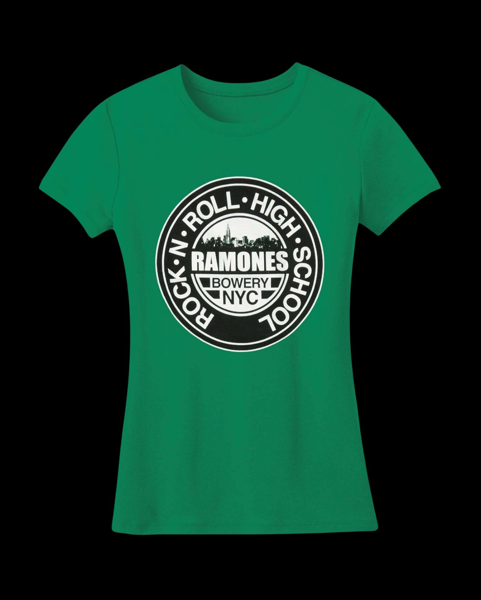 Ramones Green RNR High School Women’s Tee-T-Shirts-PANTIESANDPUMPS.COM