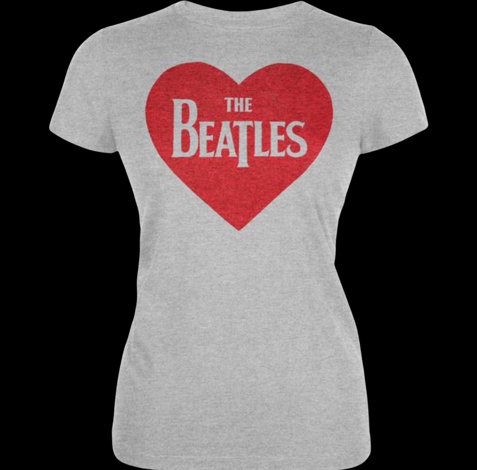The Beatles Red Heart Juniors Tee-T-Shirts-PANTIESANDPUMPS.COM