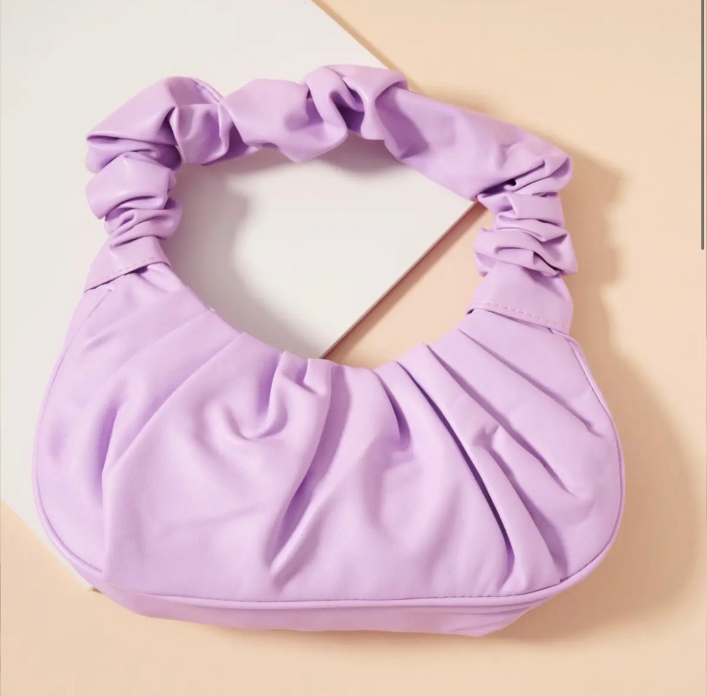 Pleated Shoulder Bag-Bags-PANTIESANDPUMPS.COM