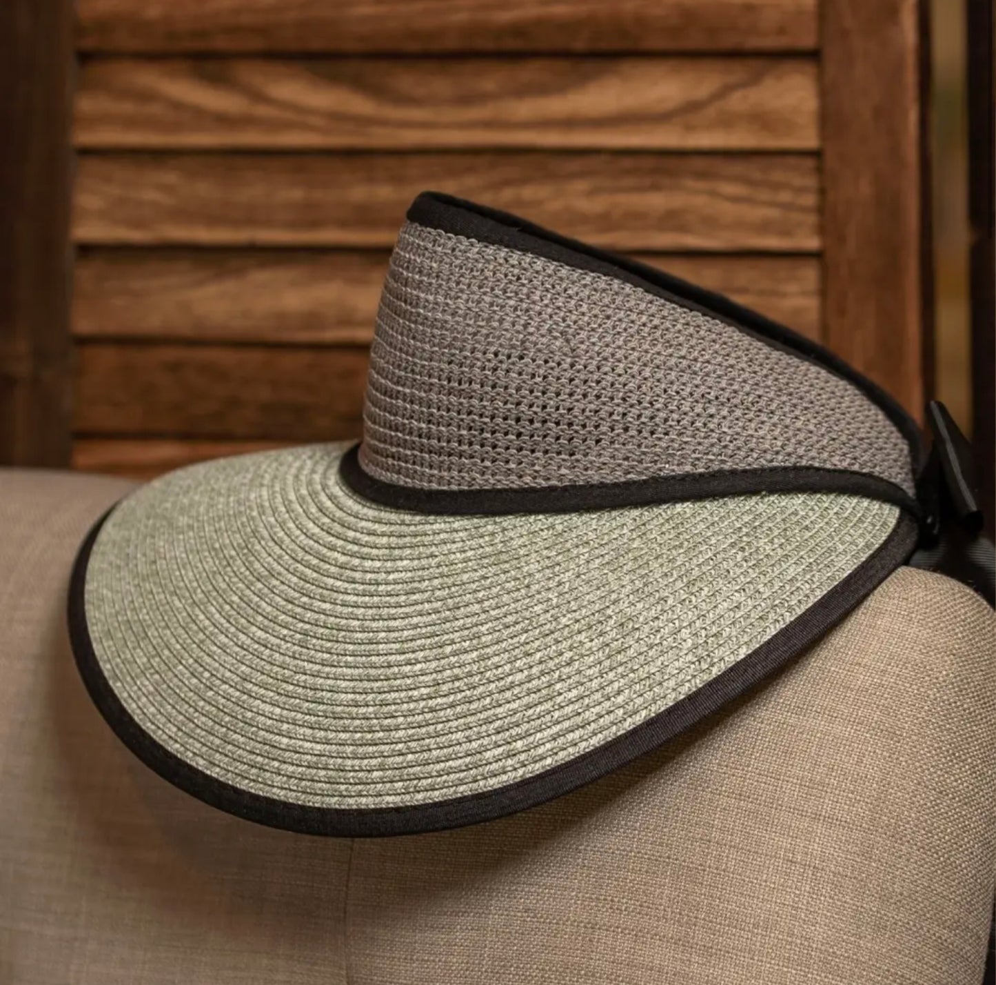 Ribbon Tie Visor Hat-Hats-PANTIESANDPUMPS.COM