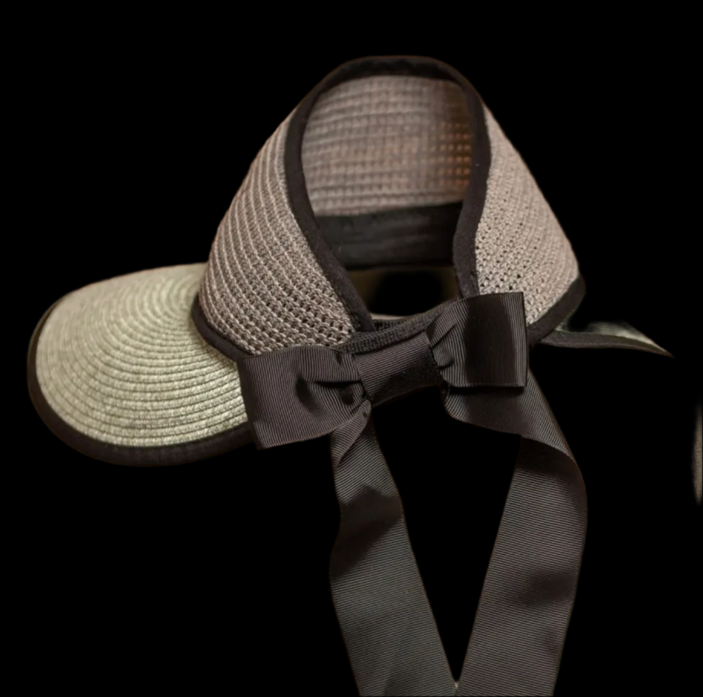 Ribbon Tie Visor Hat