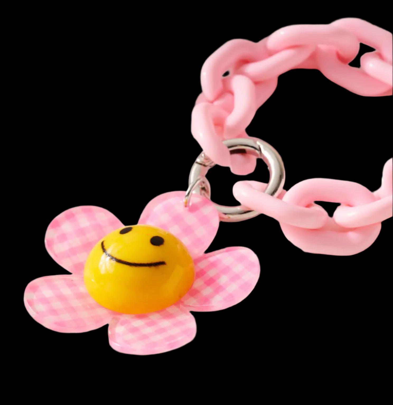 Smiling Flower Keychain