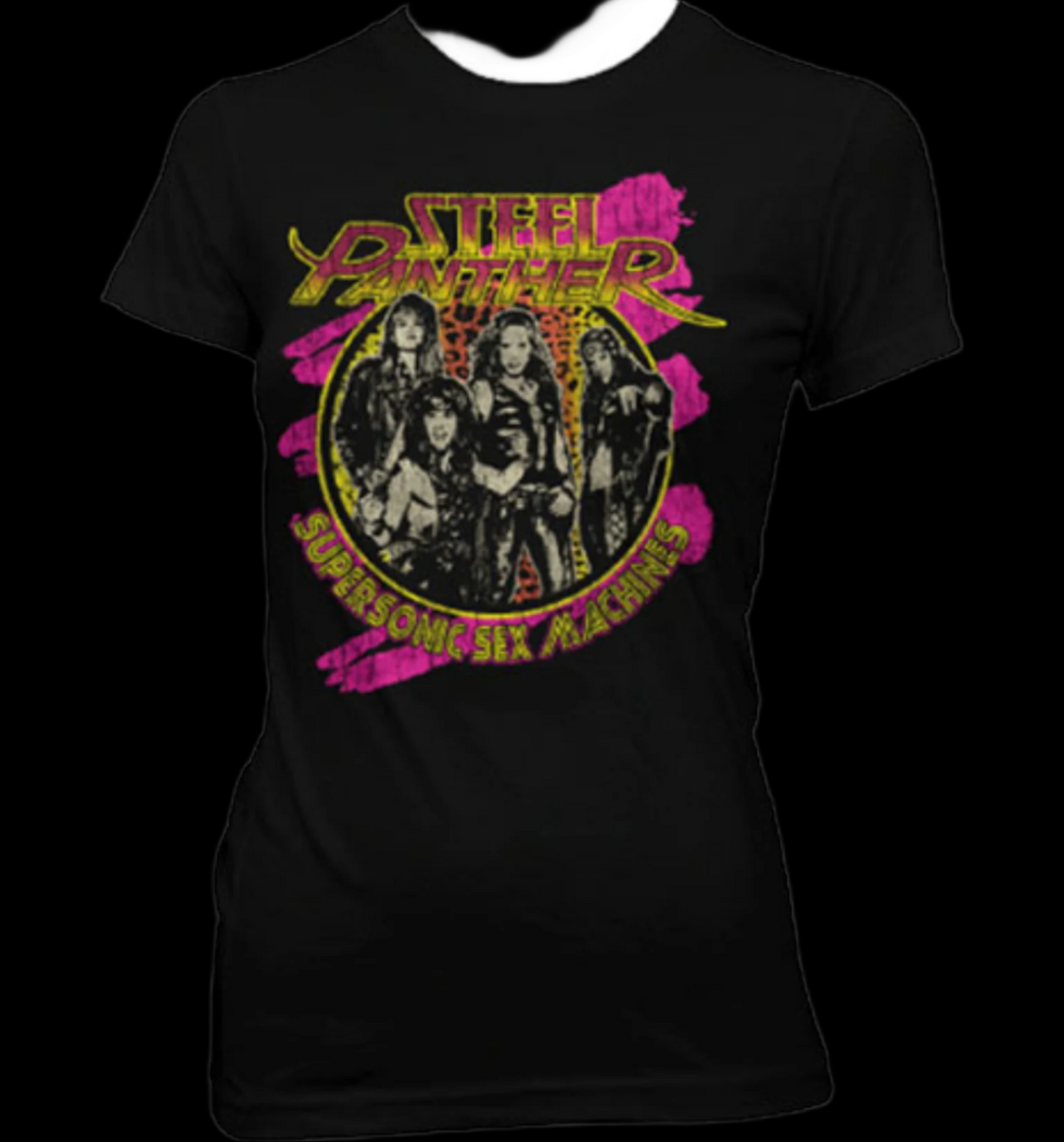 Steel Panther Supersonic Sex Machine Juniors T-Shirt