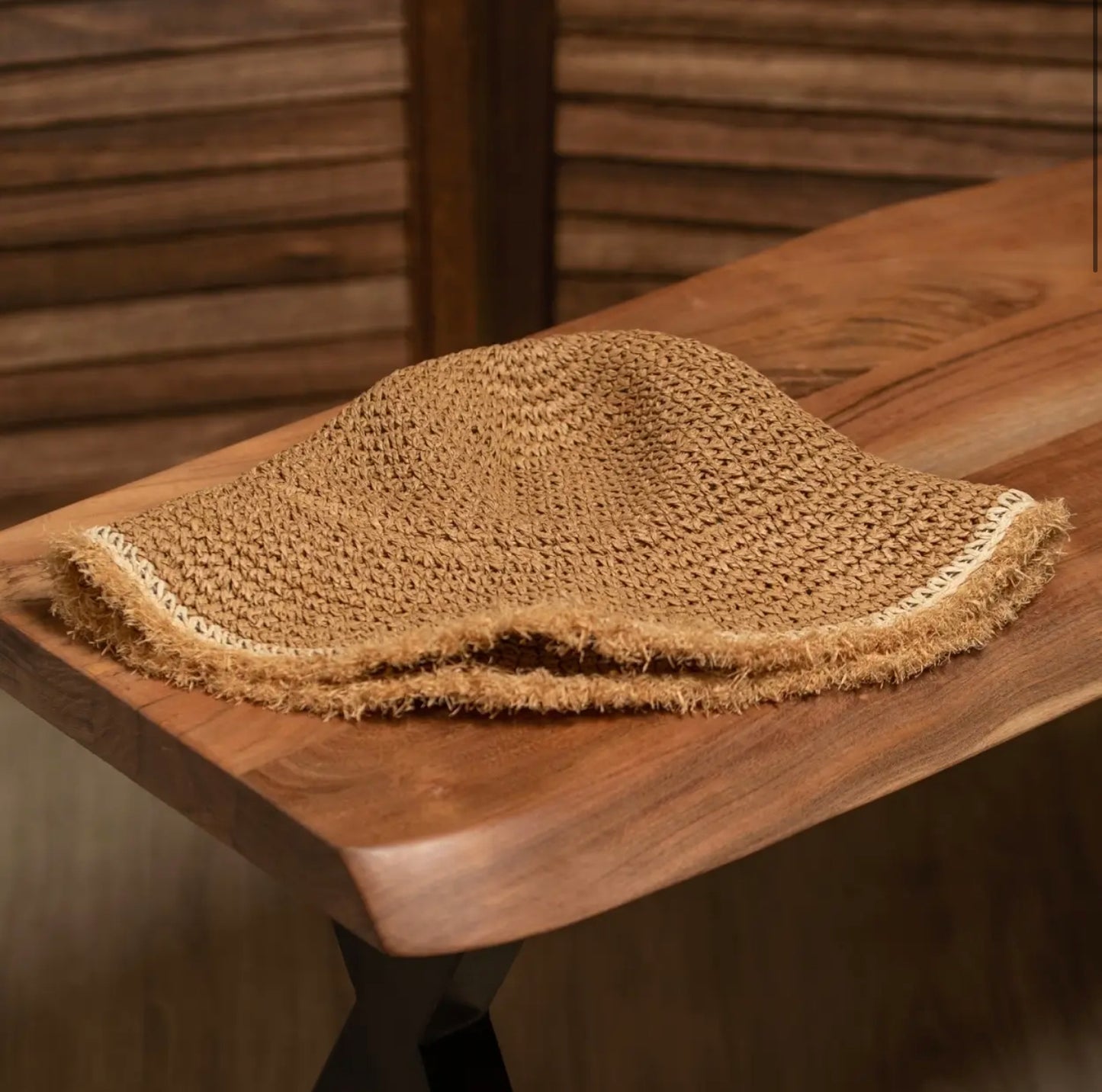 Straw Bucket Hat-Hats-PANTIESANDPUMPS.COM