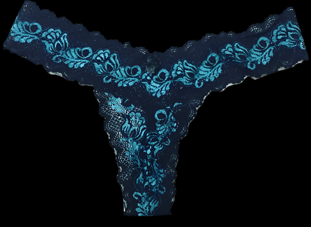 Women’s Blk/Blu Sexy Thong
