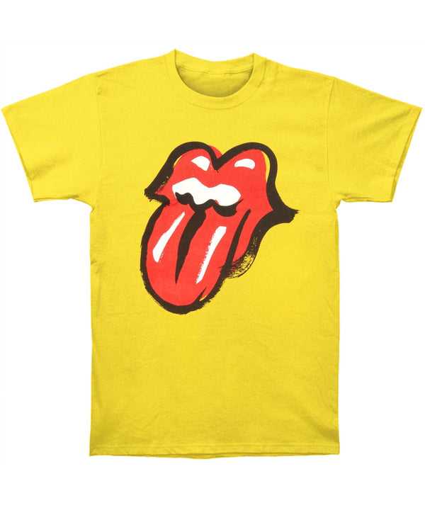 Rolling Stones Logo Yellow T-Shirt