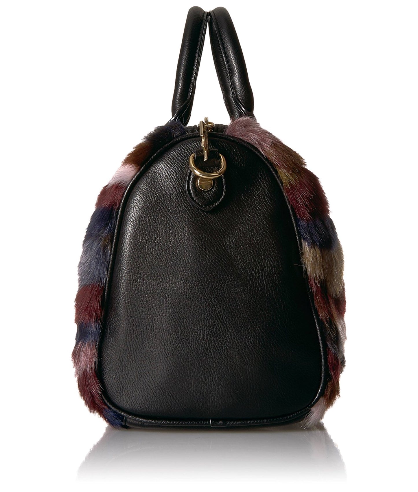 Betsey Johnson Faux Fuh Satchel-Bags-PANTIESANDPUMPS.COM